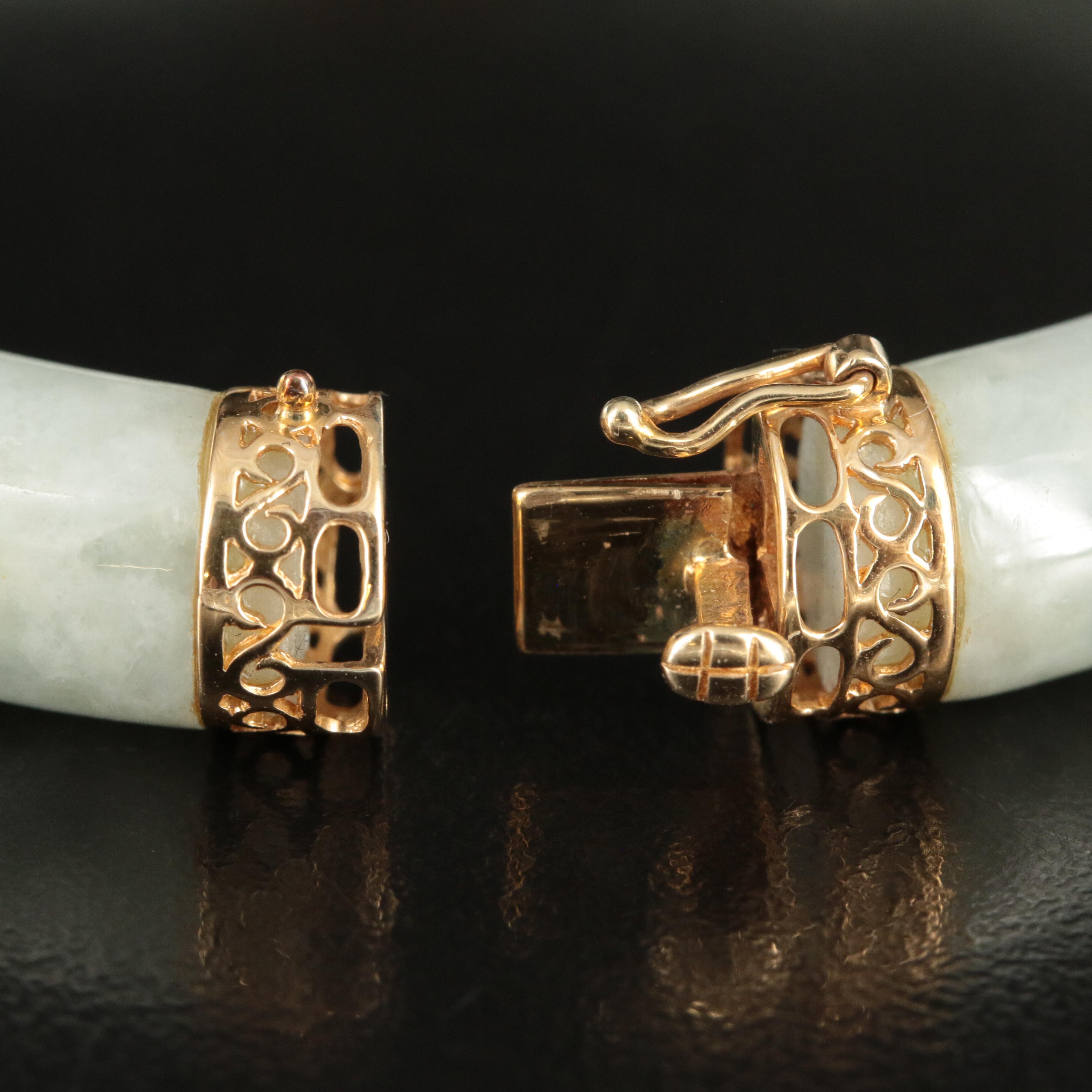 14K Jadeite Bracelet