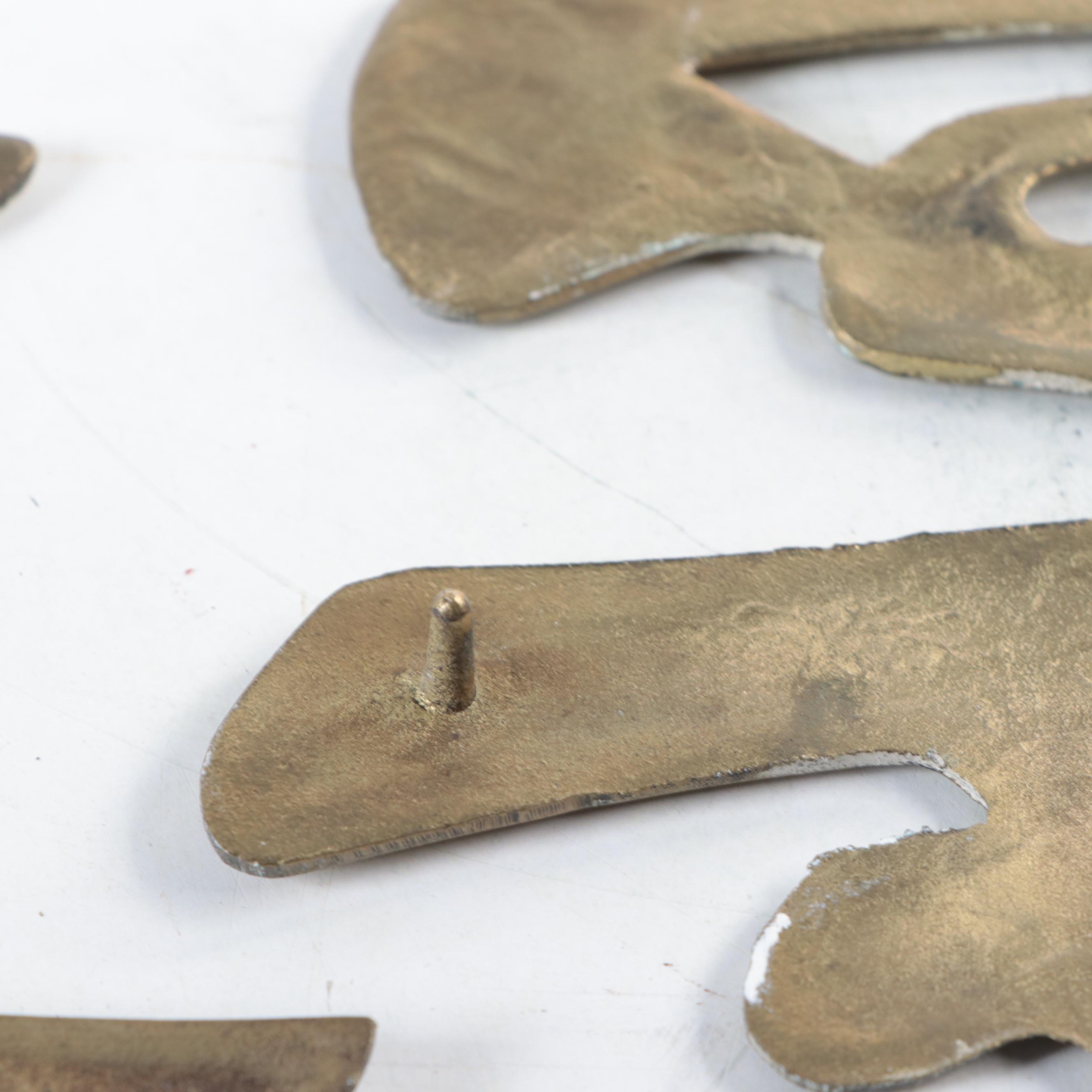 Chinese Brass Hanzi Script "Good Luck" Characters