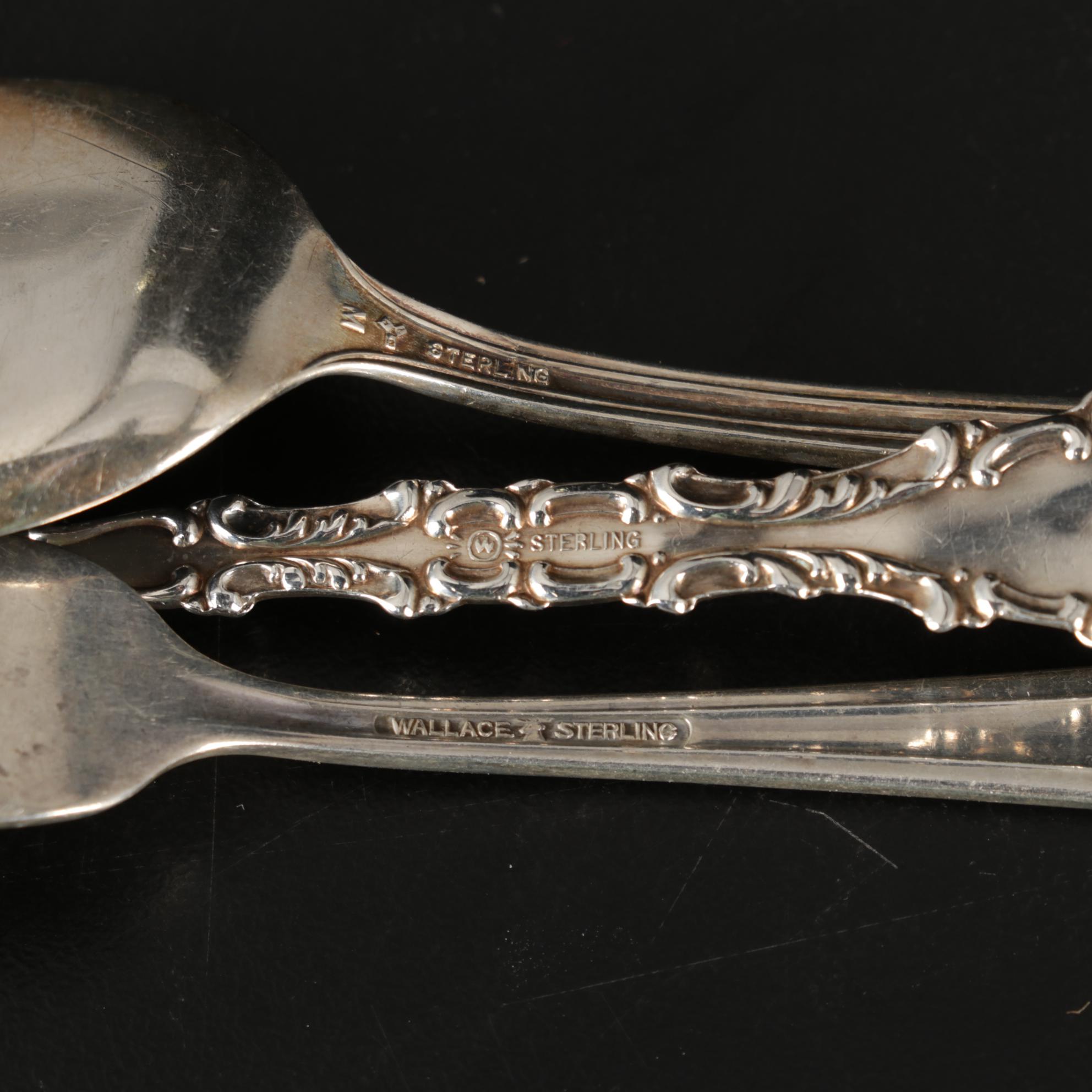 American Brilliant Period Sawtooth Cut Glass Compotes with Sterling, 19th C.