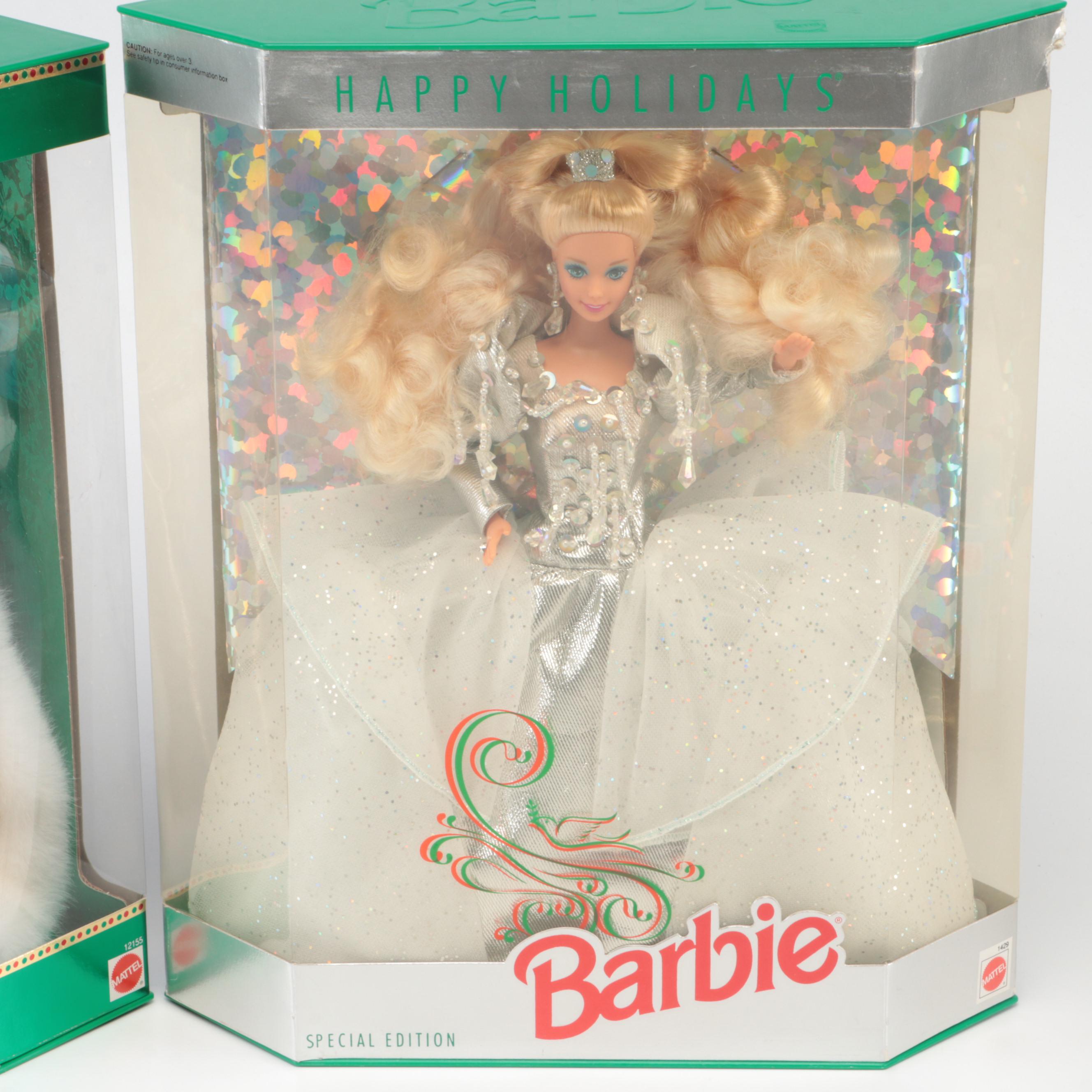 Poupée Barbie Édition Spéciale "Happy Holidays" 1988 - N°1703, Boîte D'Origine