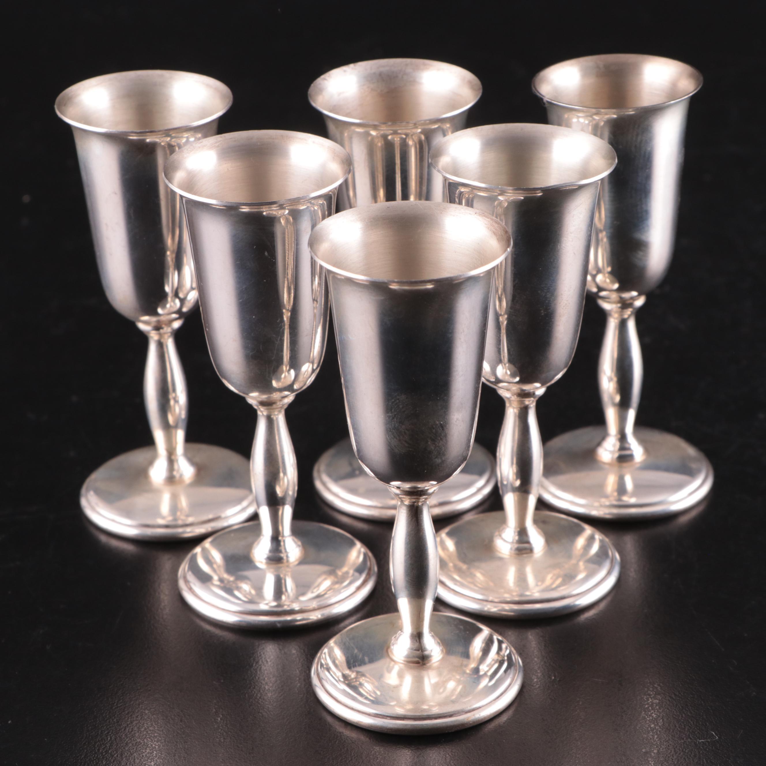 Cartier Sterling Silver Cordial Glasses