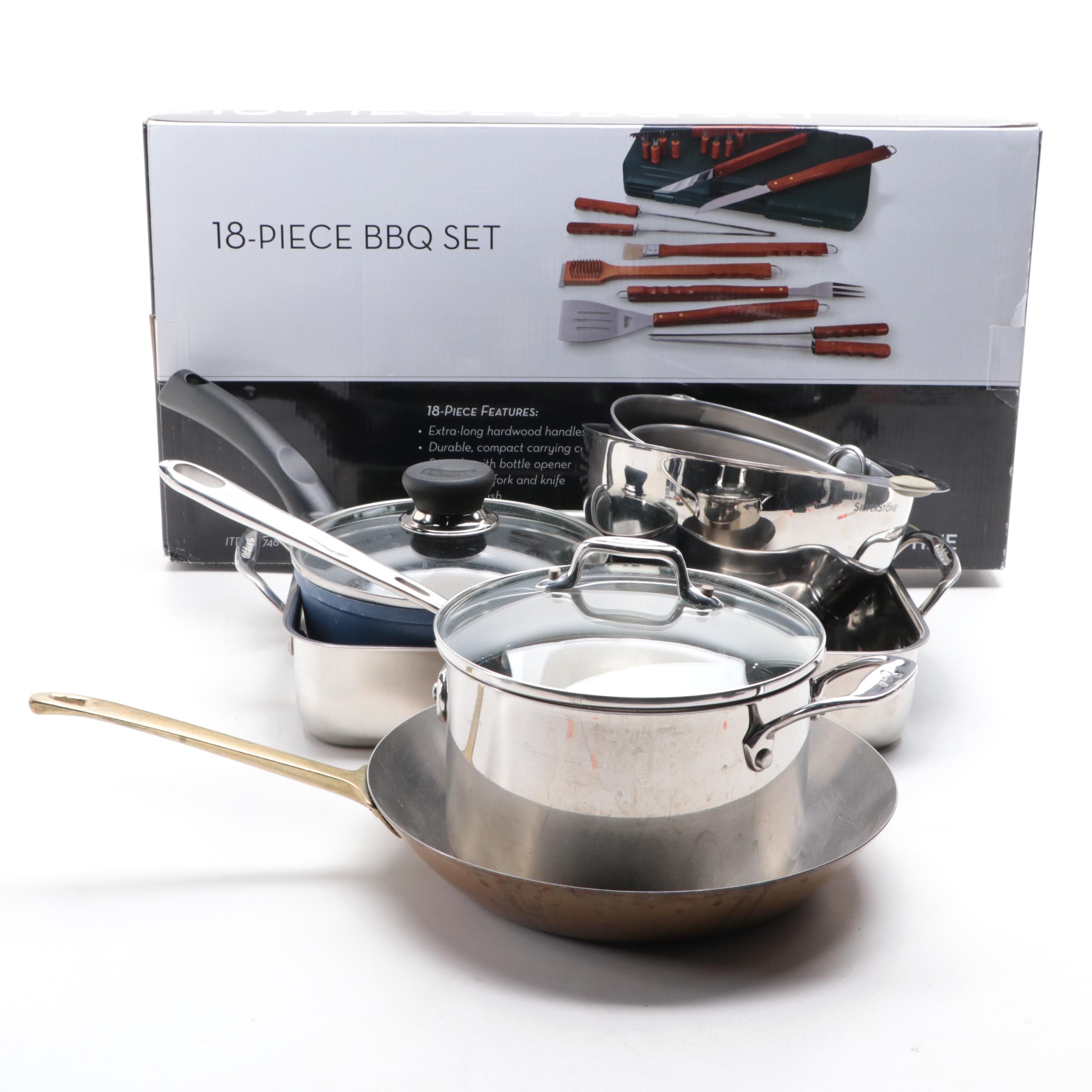 Emeril with Other Pots and Pans and BBQ Set