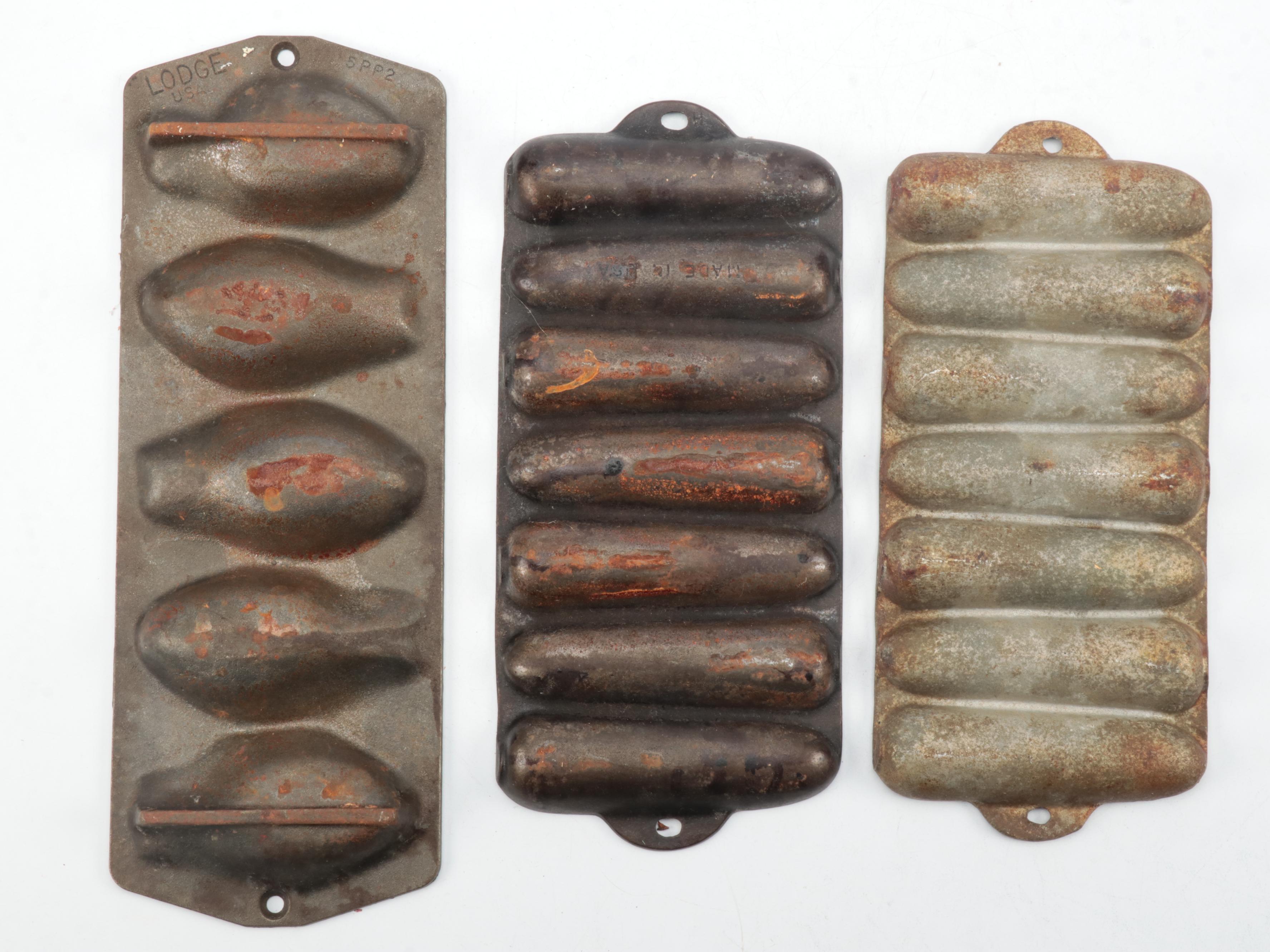 Cast Iron Baking Molds and Frying Pans, 20th Century