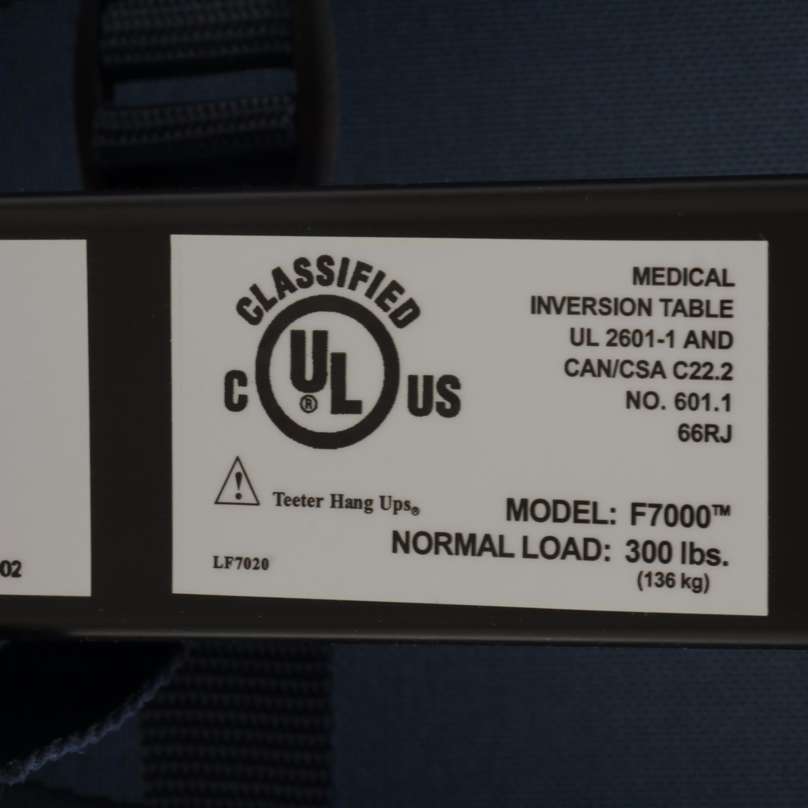 Teeter Hang Ups Inversion Table