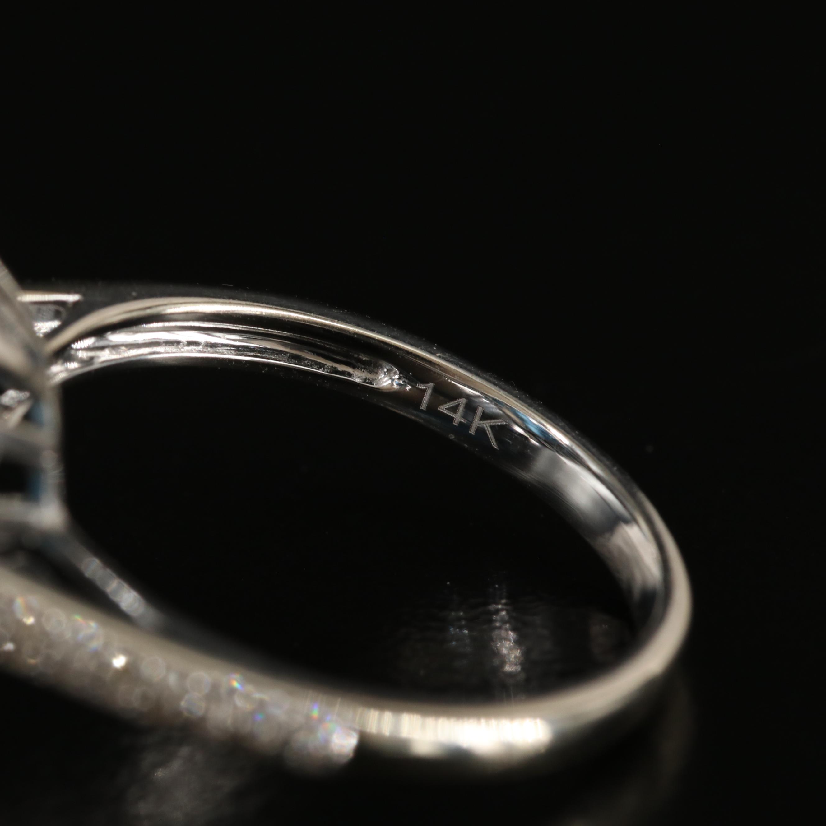 EFFY 14K 9.23 CT London Blue Topaz and Diamond Ring