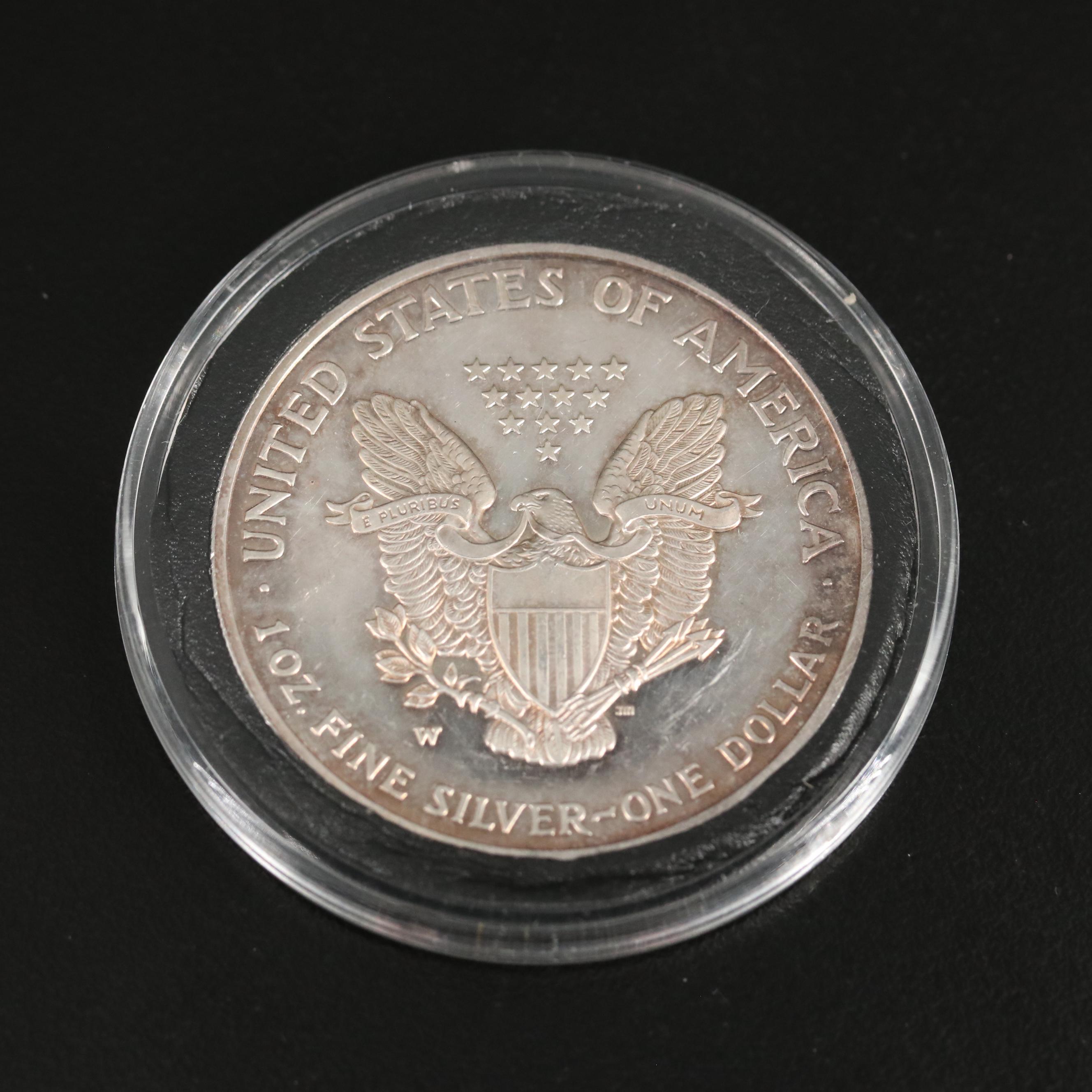 Collection of Nine Toned Proof American Silver Eagles
