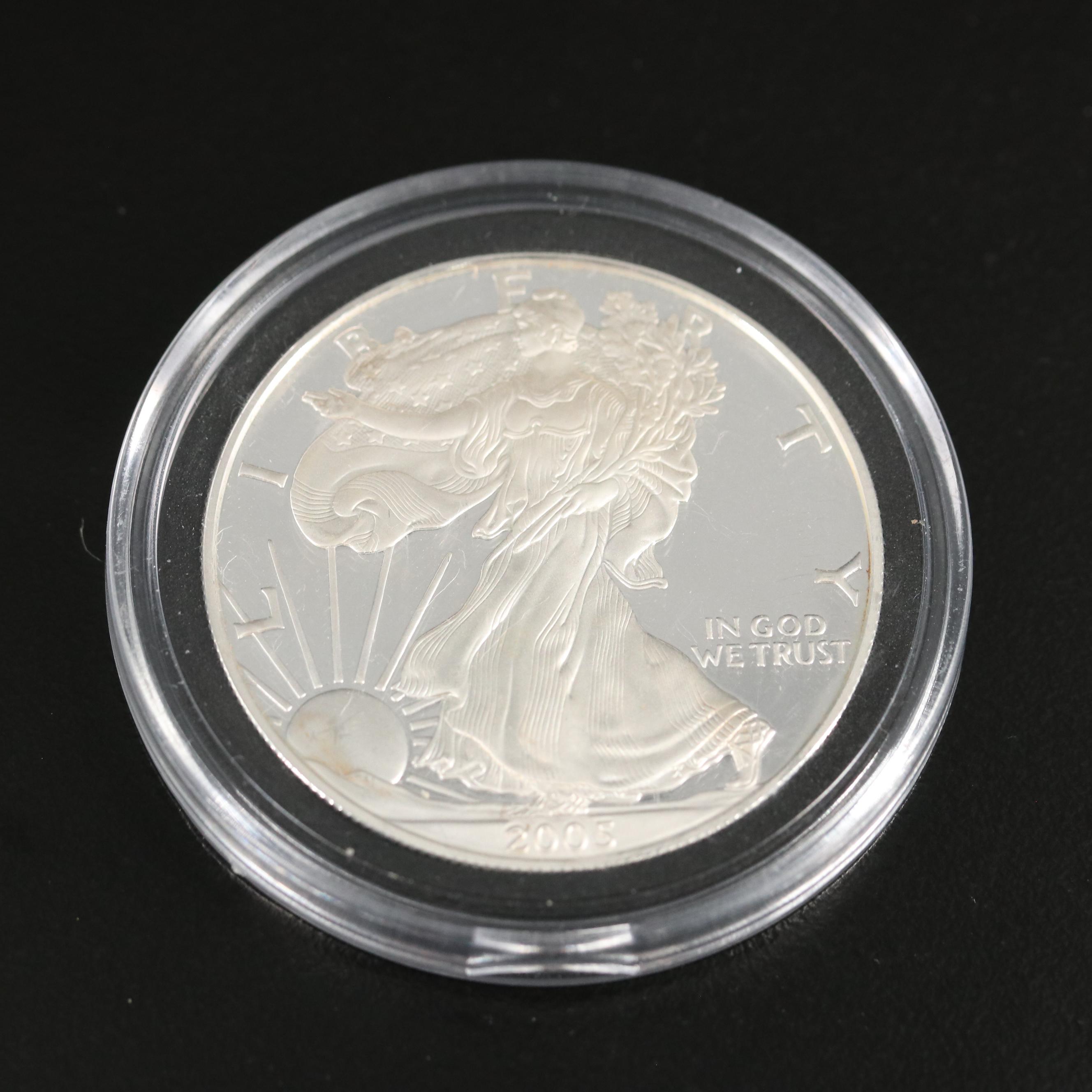 Collection of Nine Toned Proof American Silver Eagles