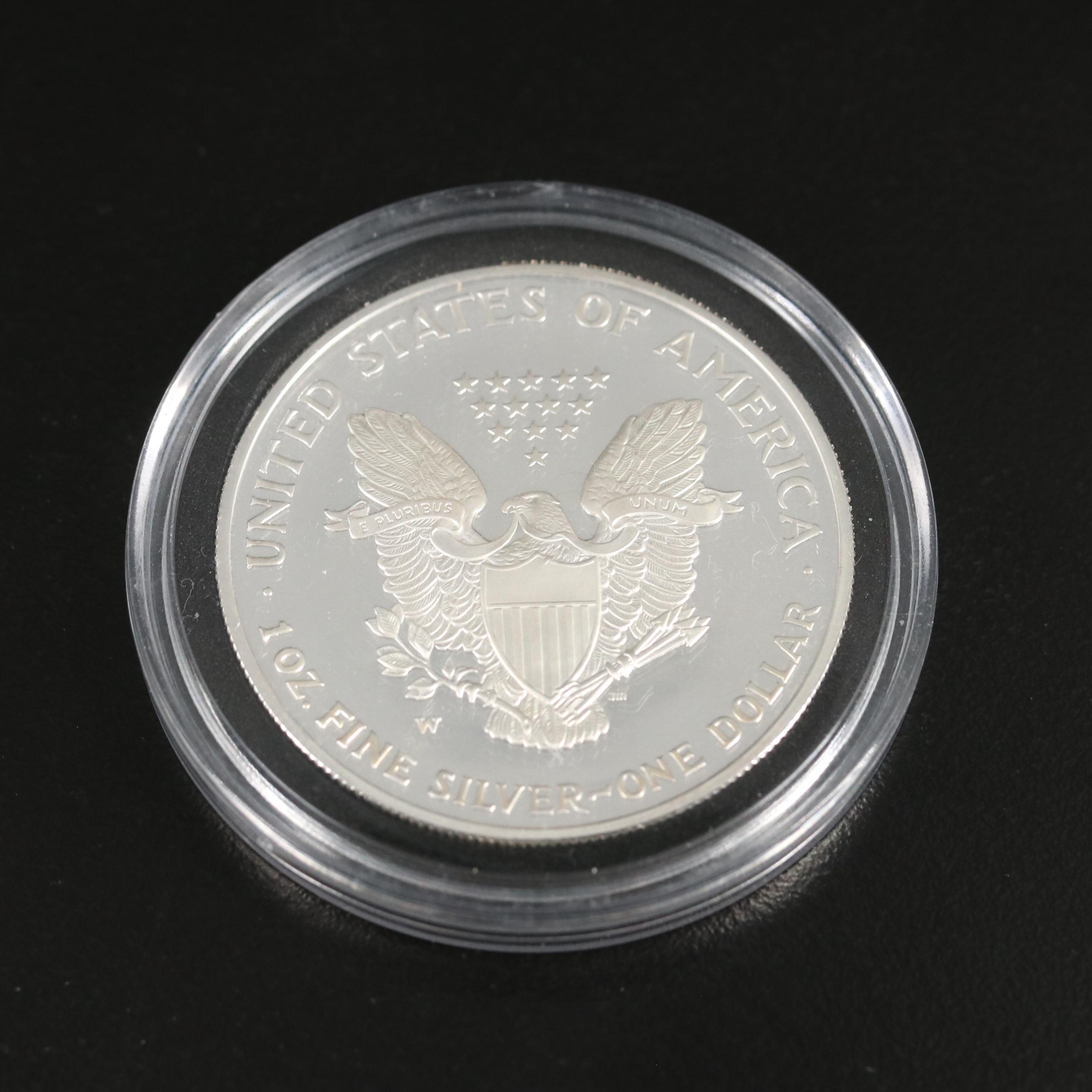 Collection of Nine Toned Proof American Silver Eagles