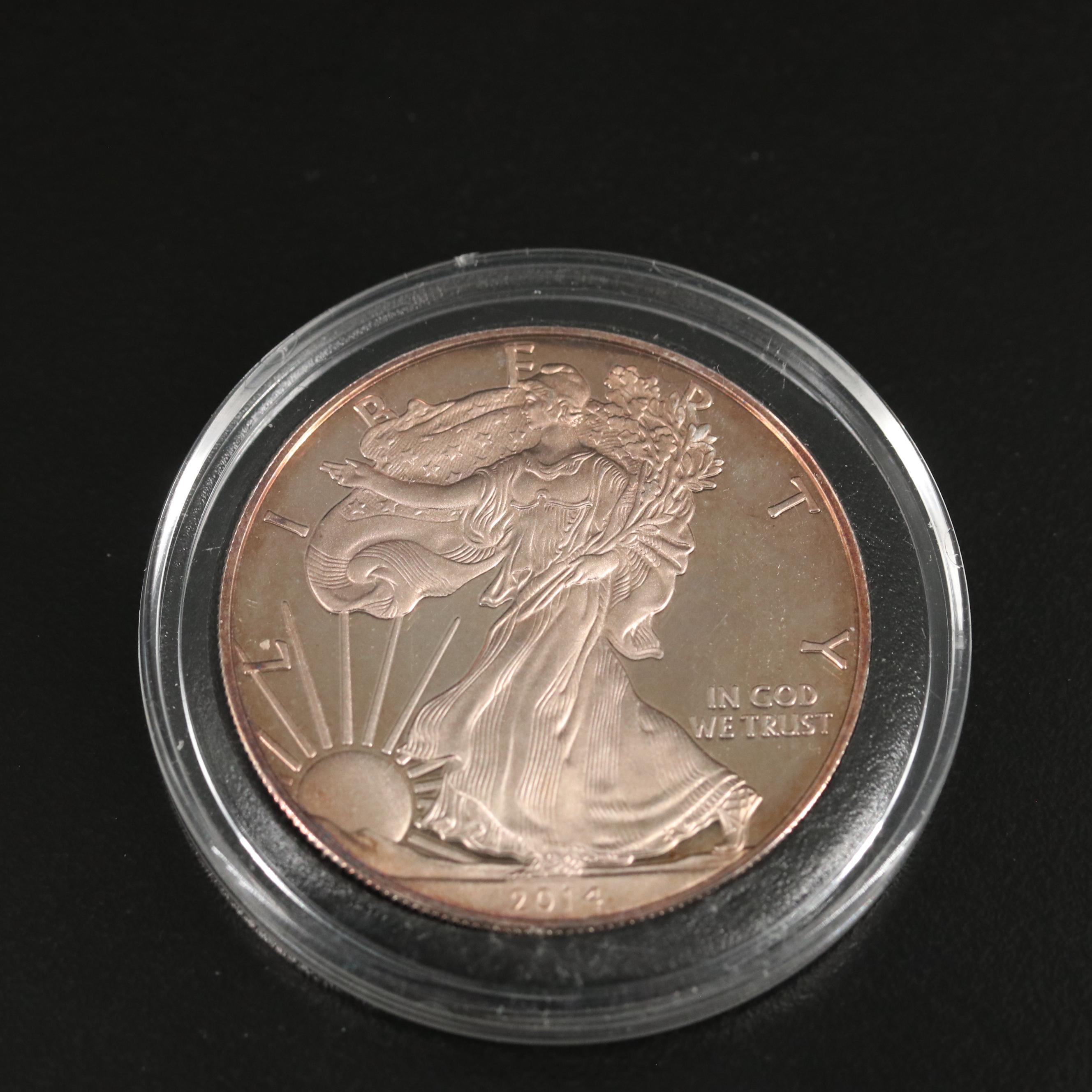 Collection of Nine Toned Proof American Silver Eagles