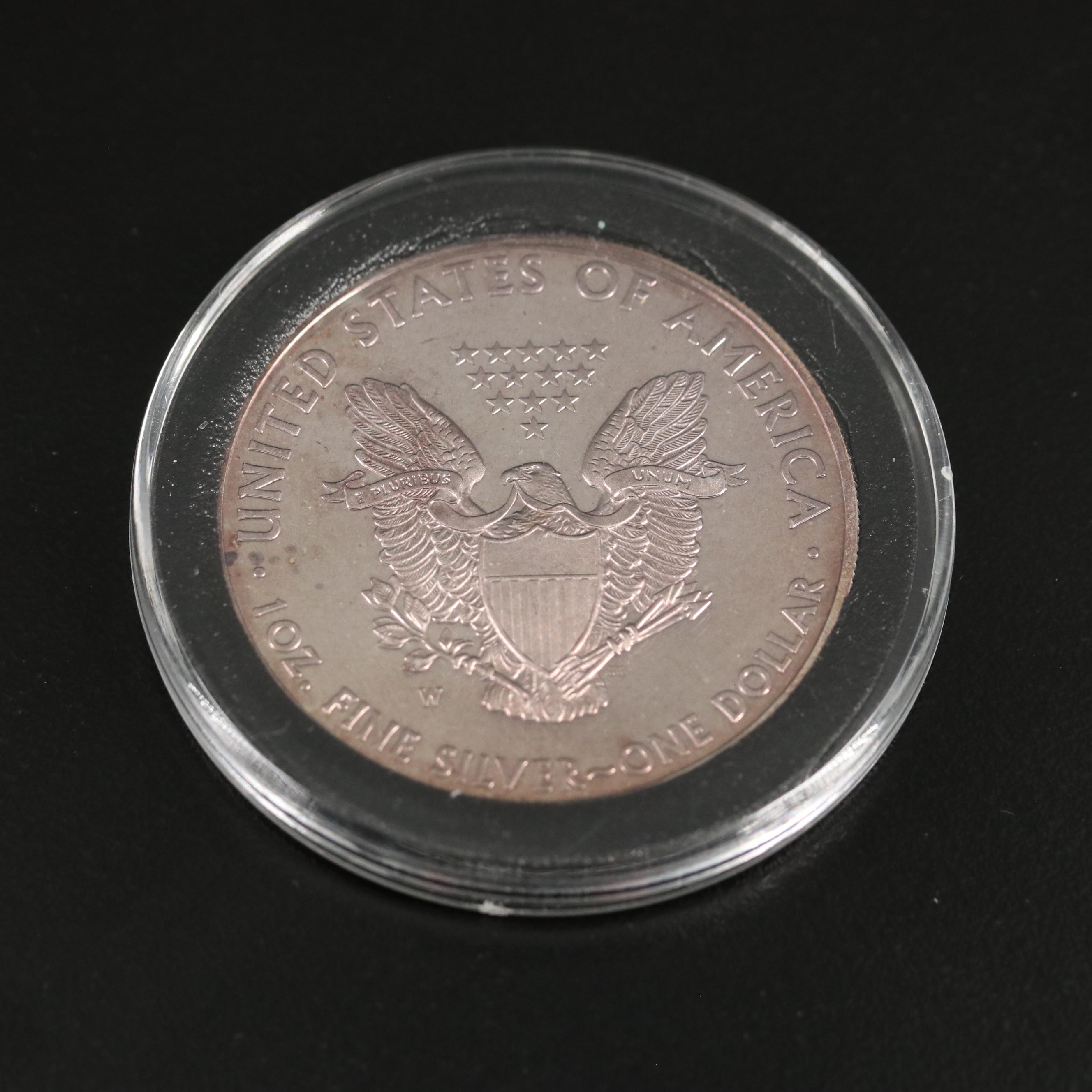 Collection of Nine Toned Proof American Silver Eagles