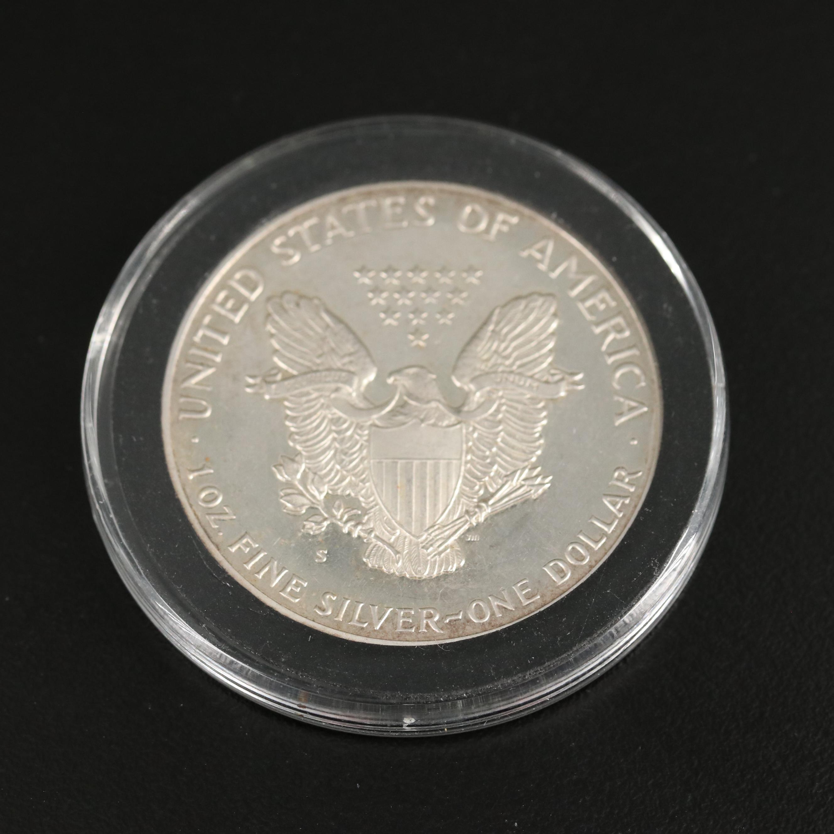 Collection of Nine Toned Proof American Silver Eagles