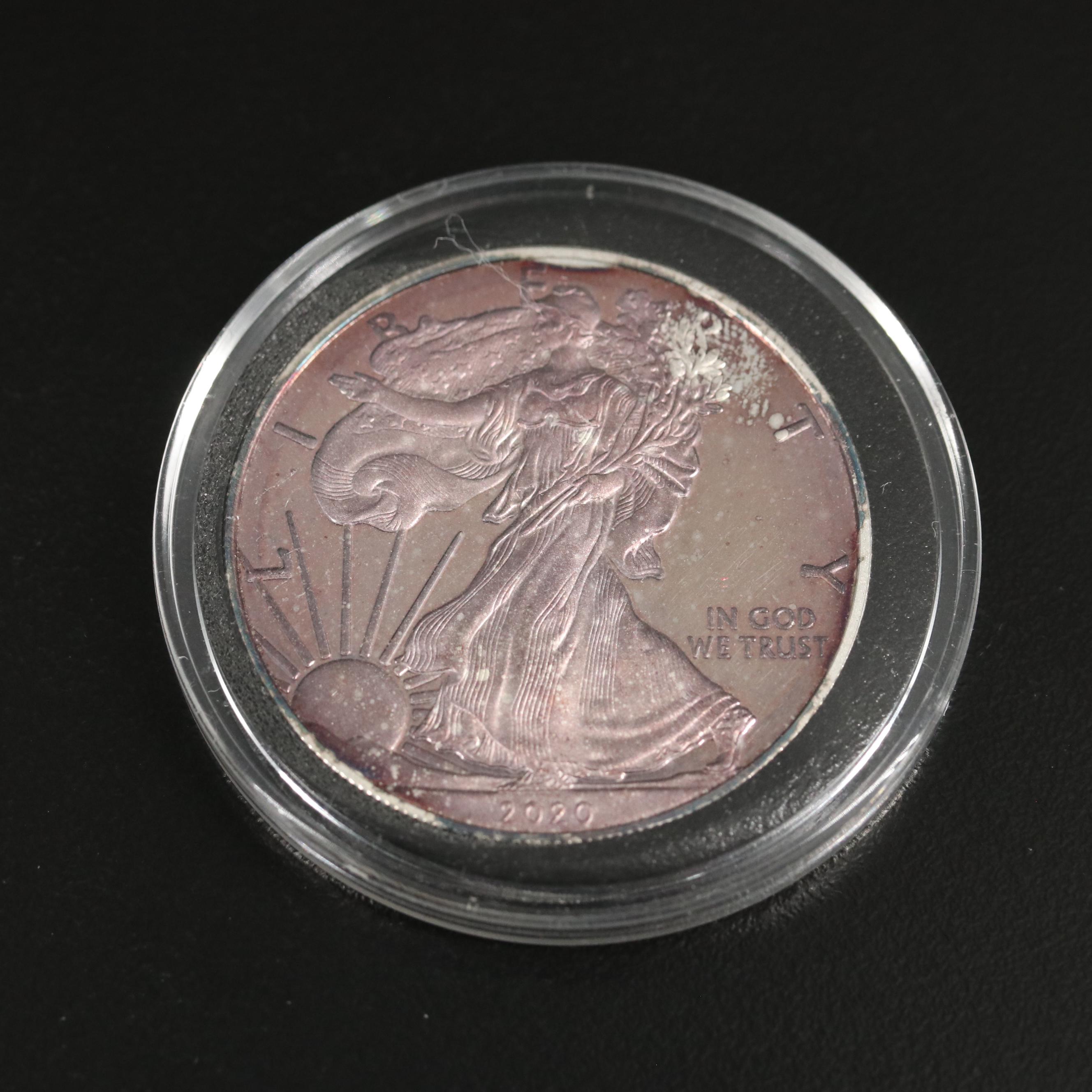 Collection of Nine Toned Proof American Silver Eagles