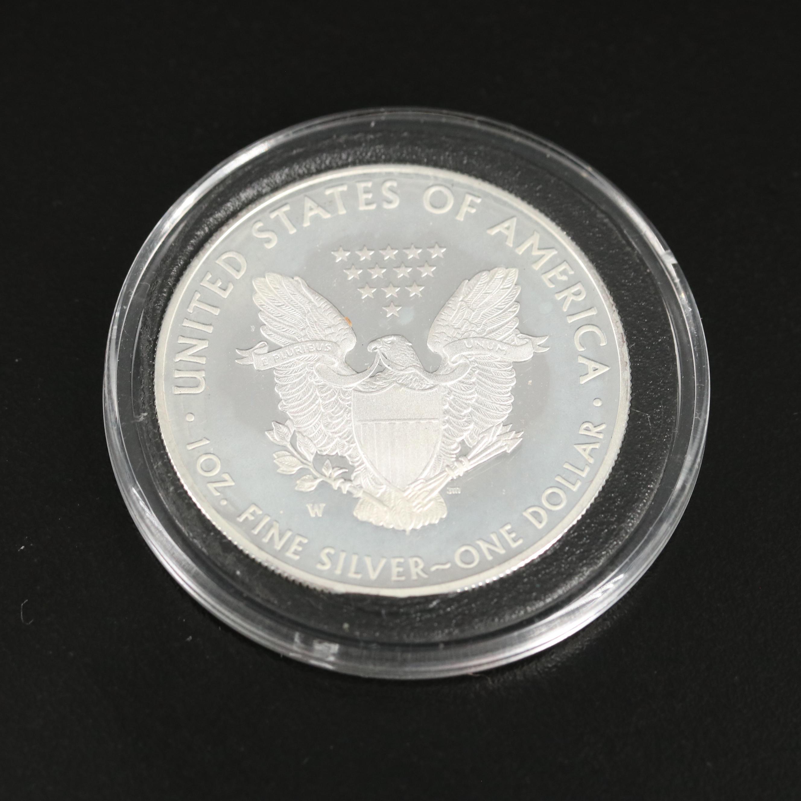 Collection of Nine Toned Proof American Silver Eagles