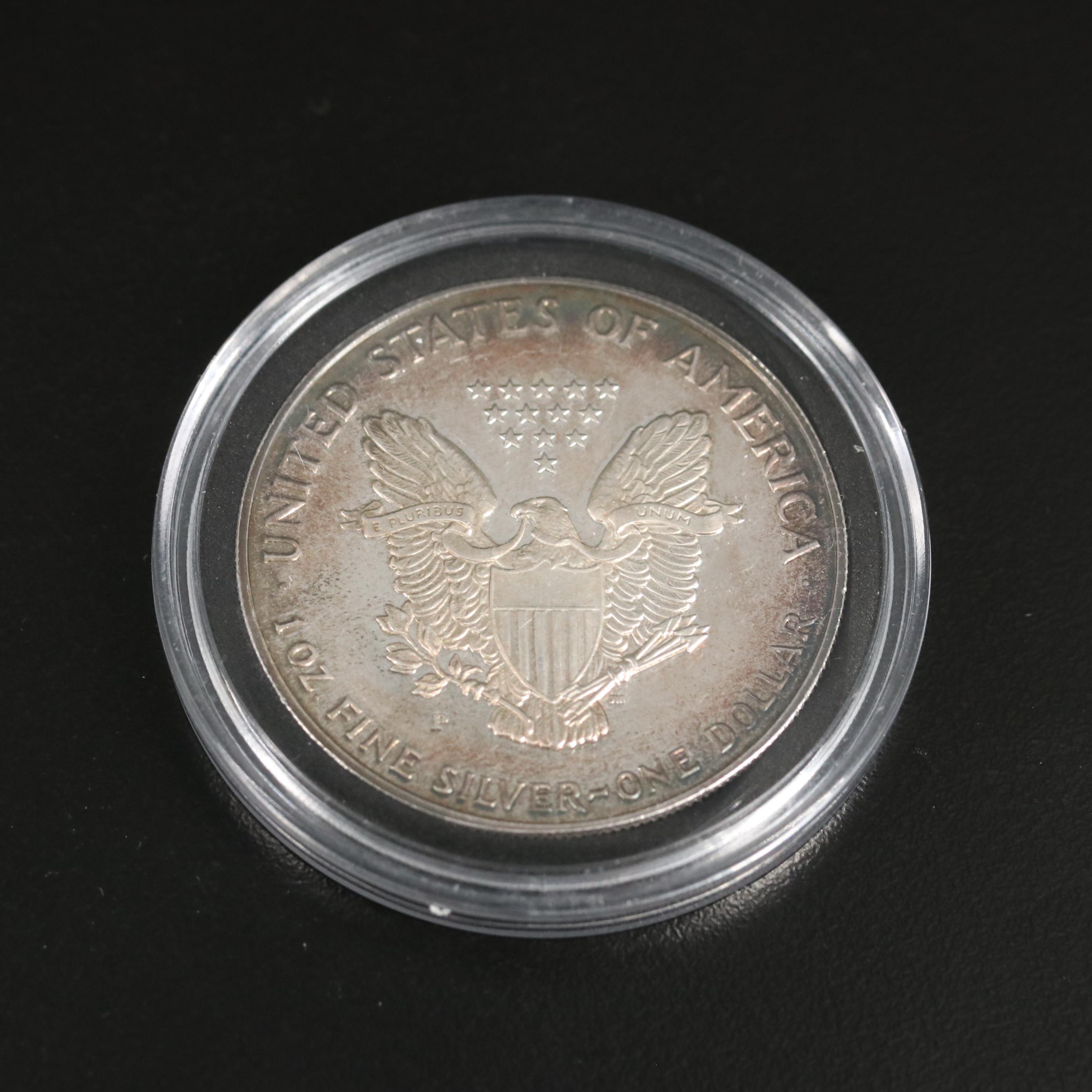 Collection of Nine Toned Proof American Silver Eagles