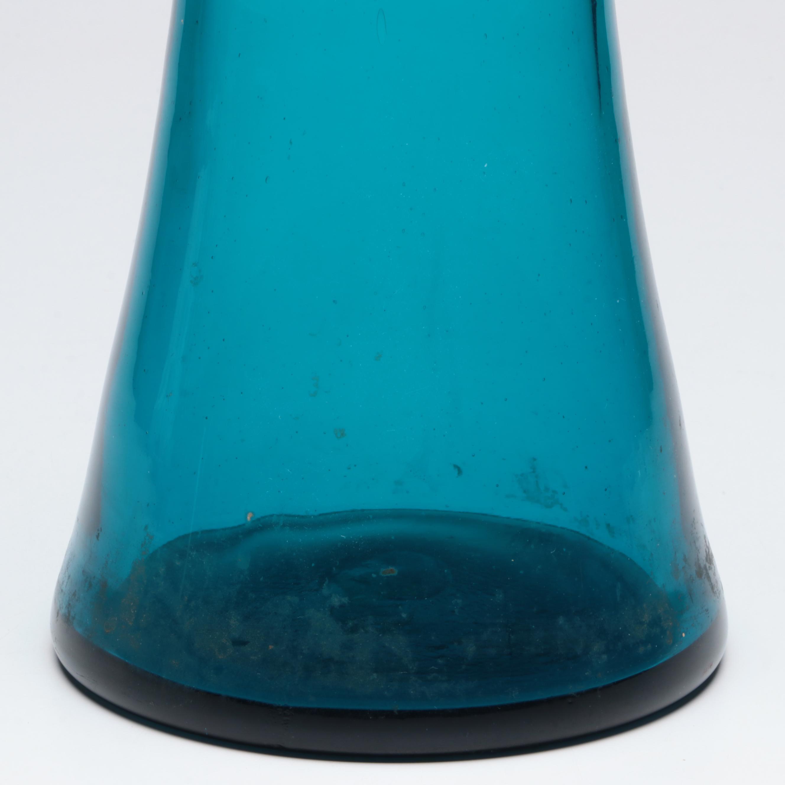 Wayne Husted for Blenko Art Glass 588 Architectural Decanter, circa 1960