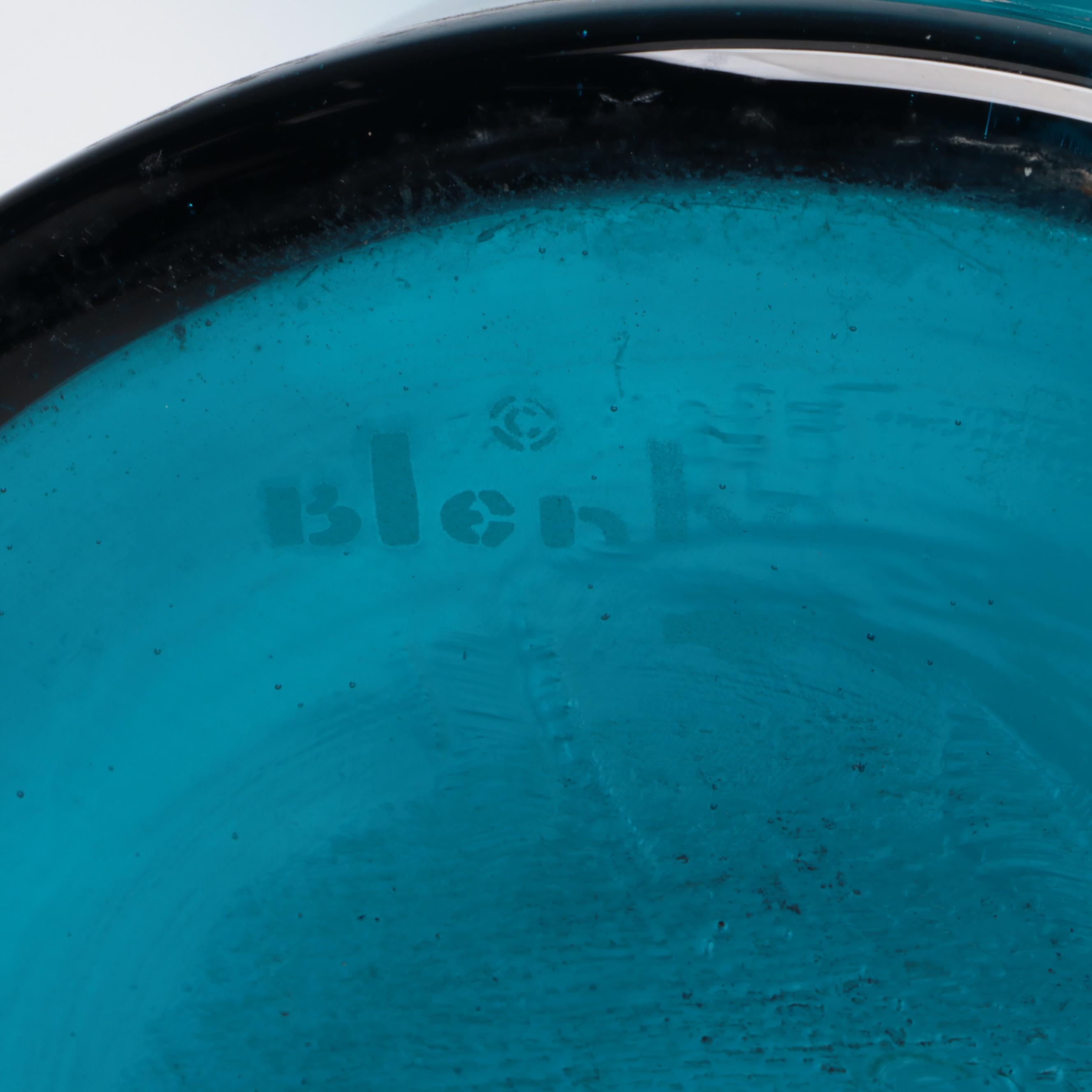 Wayne Husted for Blenko Art Glass 588 Architectural Decanter, circa 1960