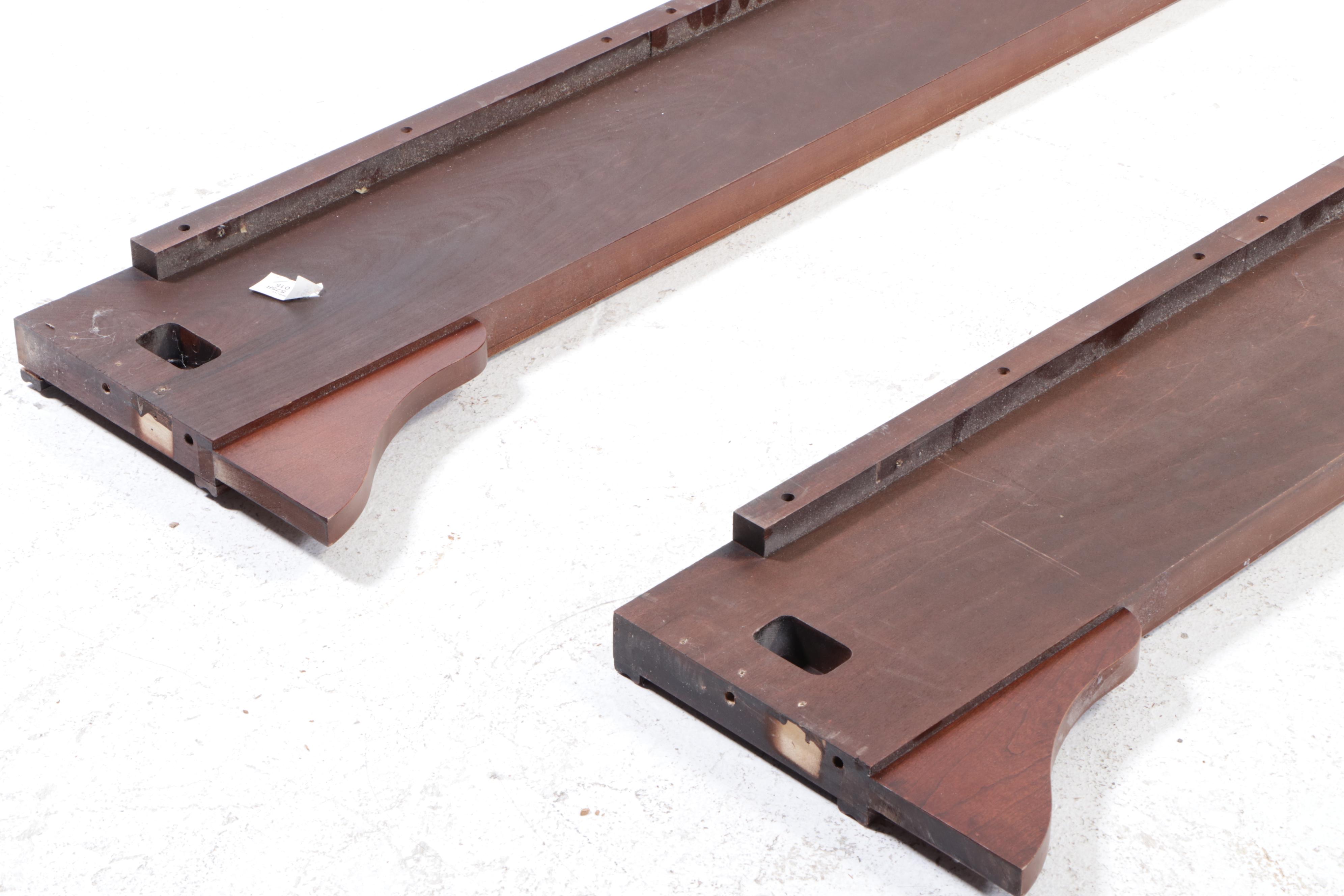 King Size Mahogany Sleigh Bed Frame