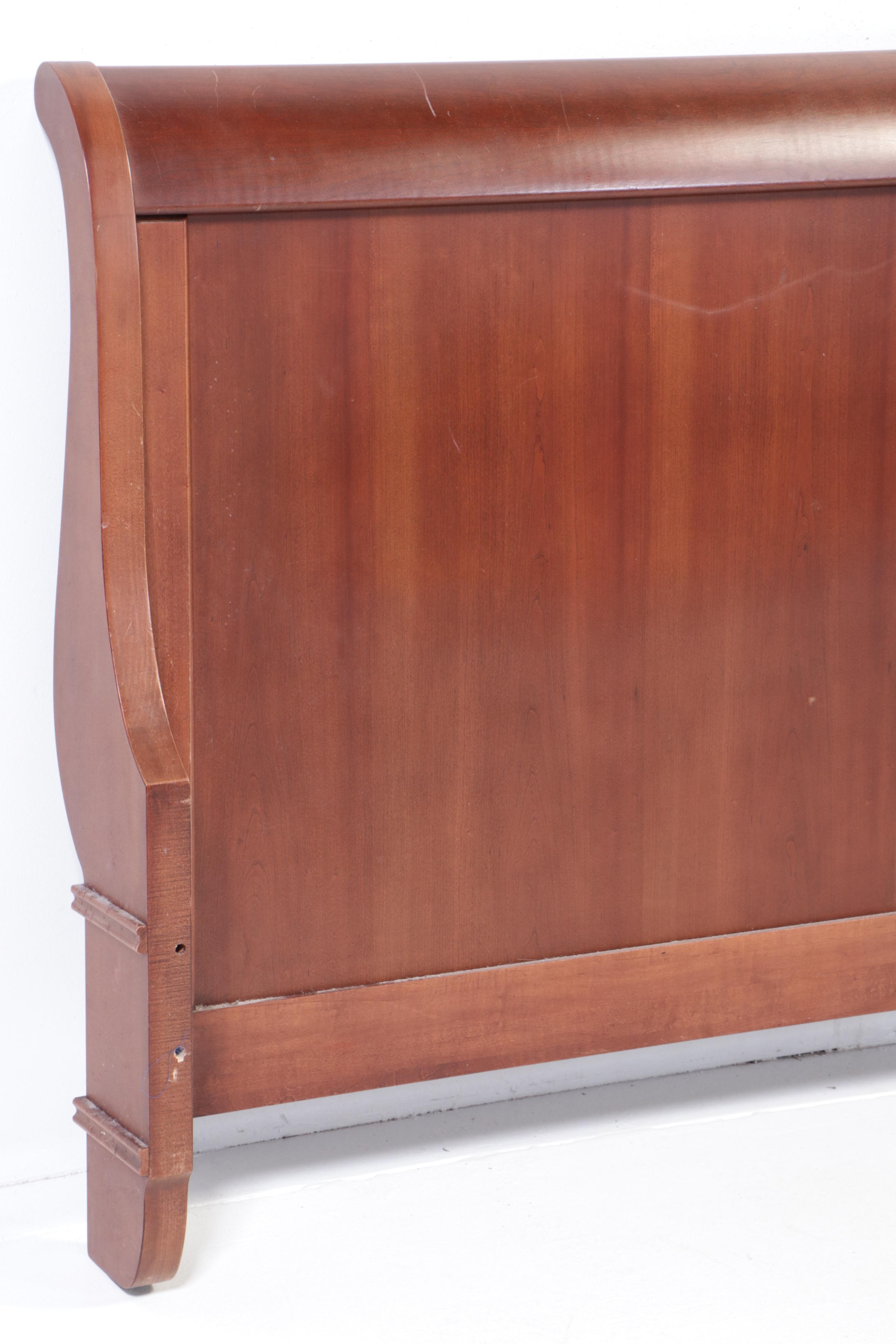 King Size Mahogany Sleigh Bed Frame