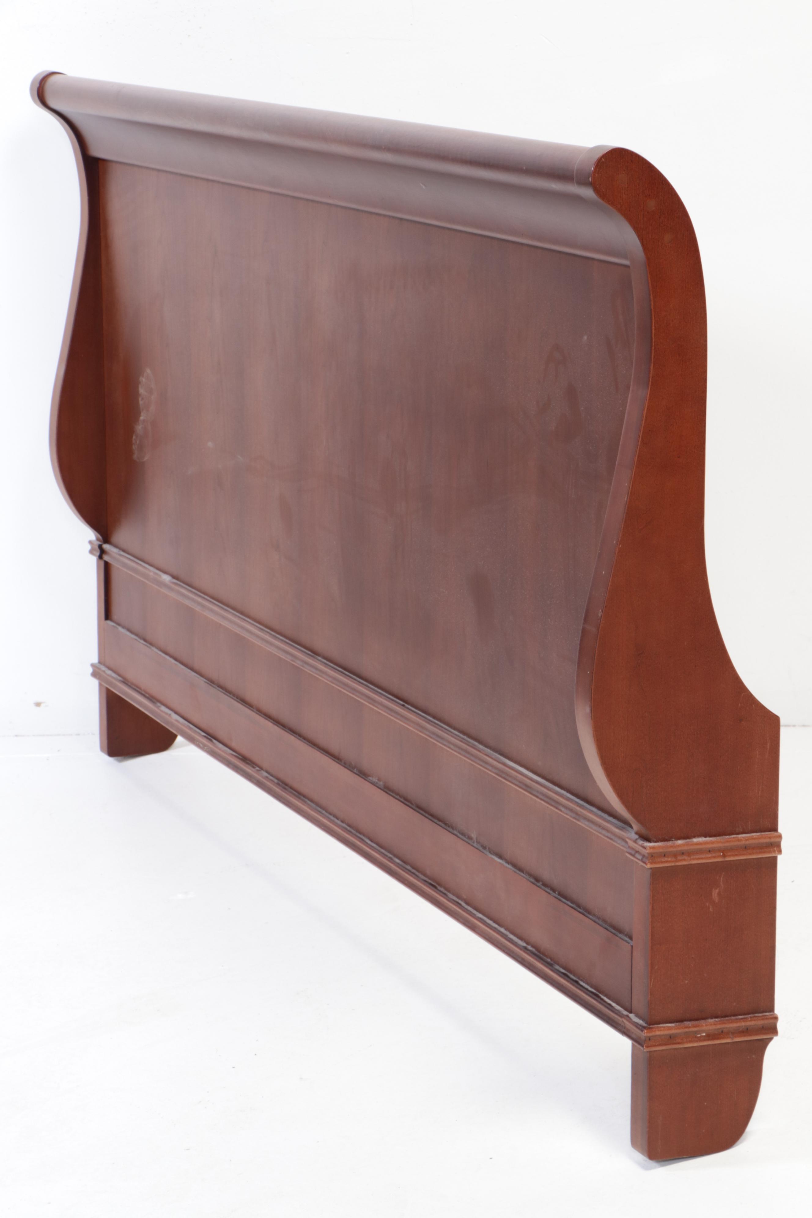 King Size Mahogany Sleigh Bed Frame