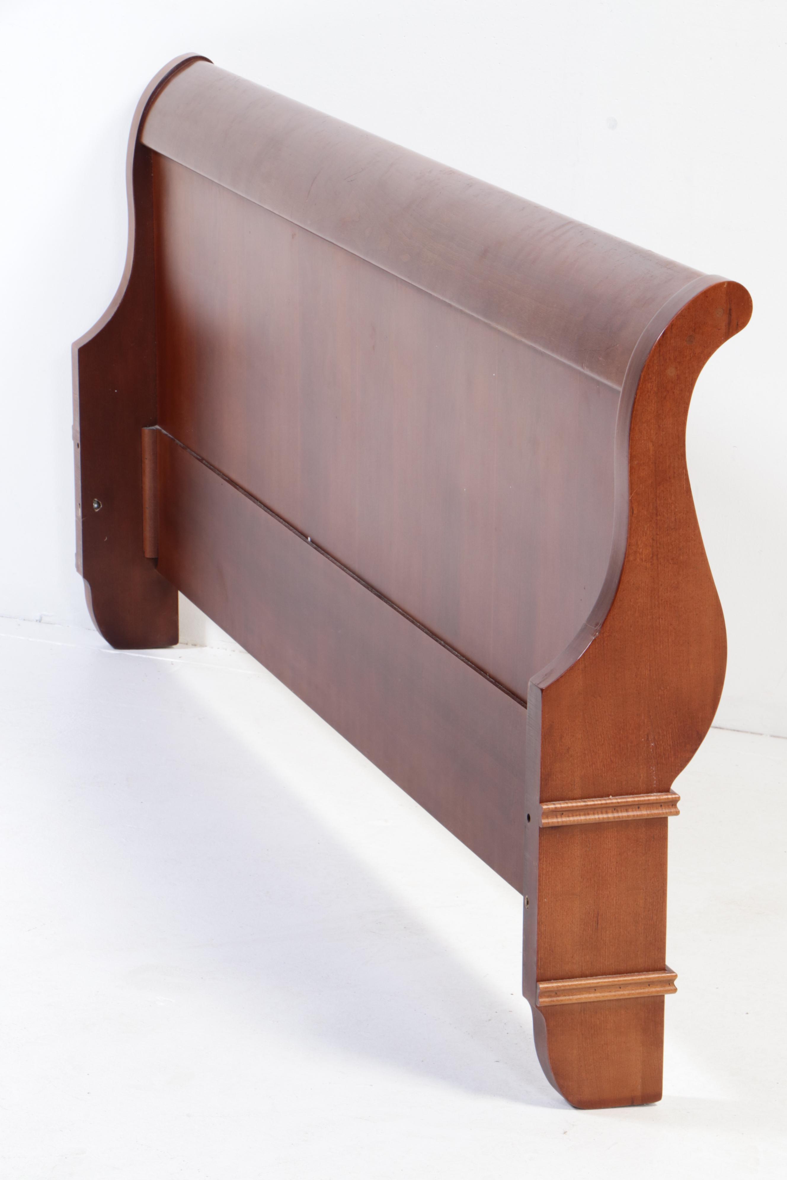 King Size Mahogany Sleigh Bed Frame
