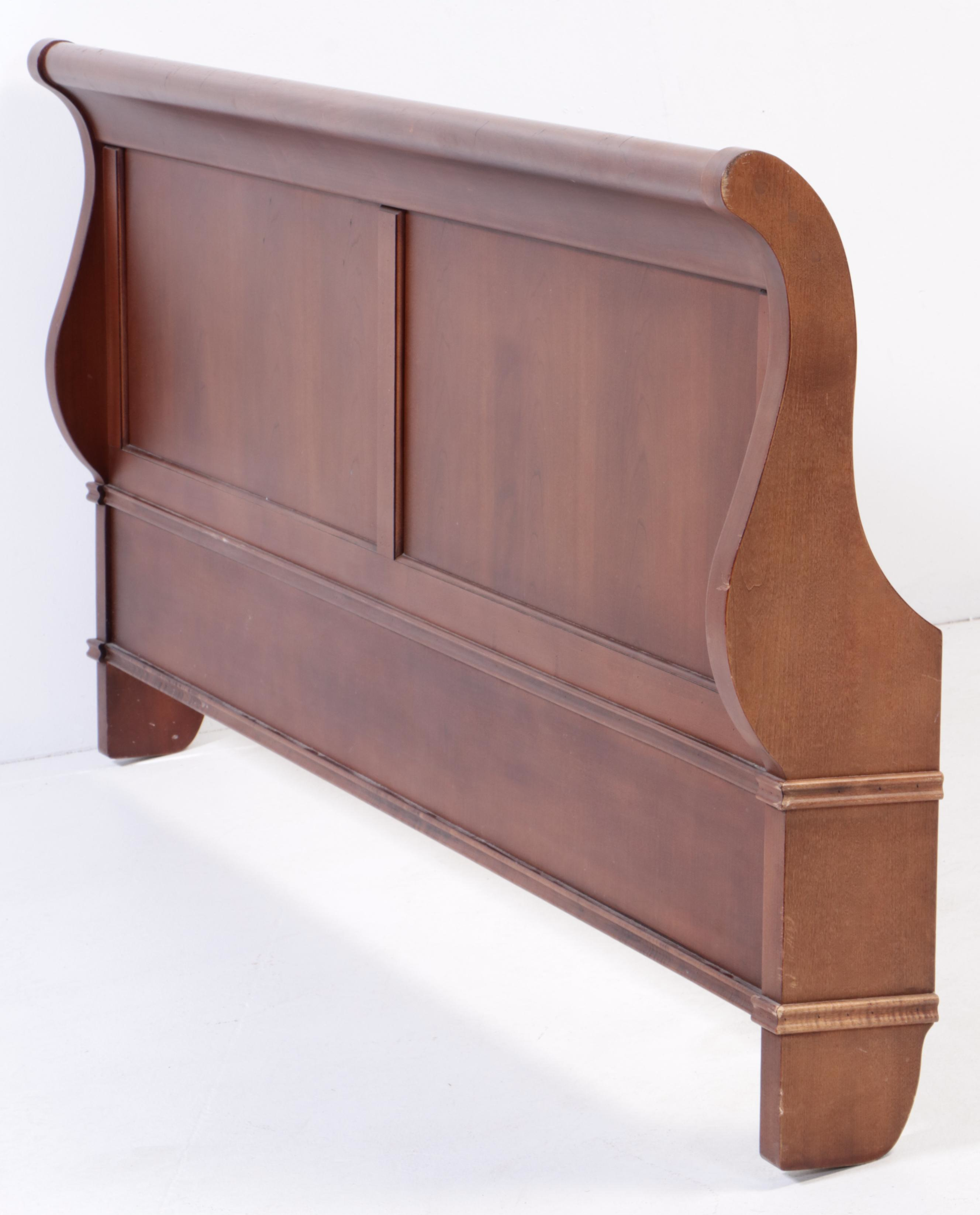 King Size Mahogany Sleigh Bed Frame