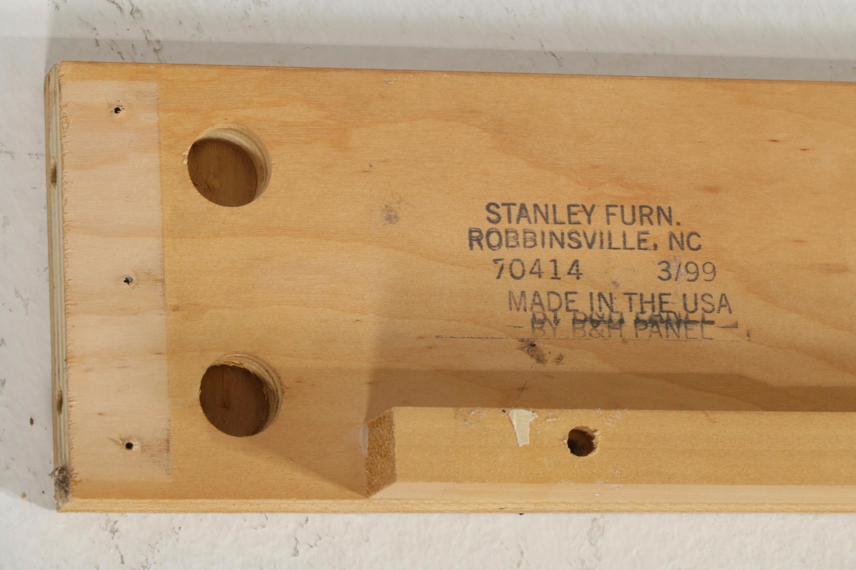 Stanley Furniture Arts & Crafts Style Oak Twin Bed Frames