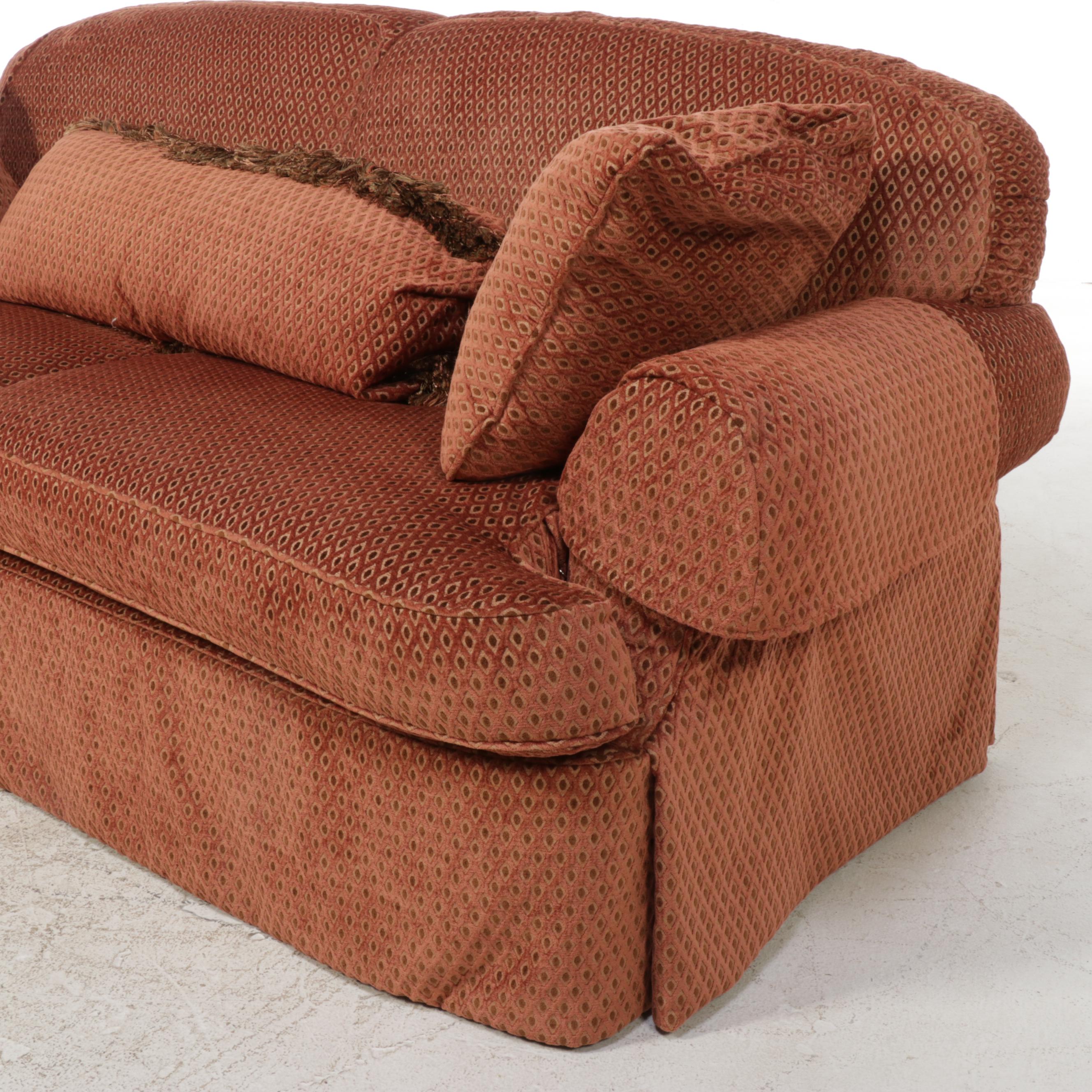 Sherrill Custom-Upholstered Roll-Arm Sofa