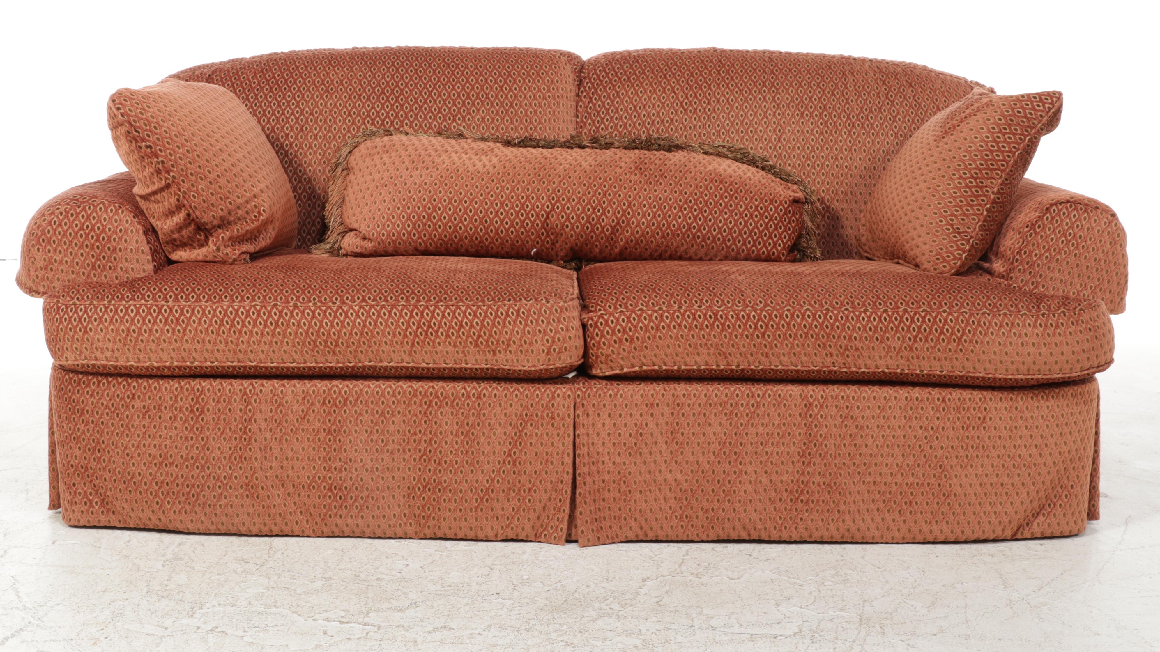 Sherrill Custom-Upholstered Roll-Arm Sofa