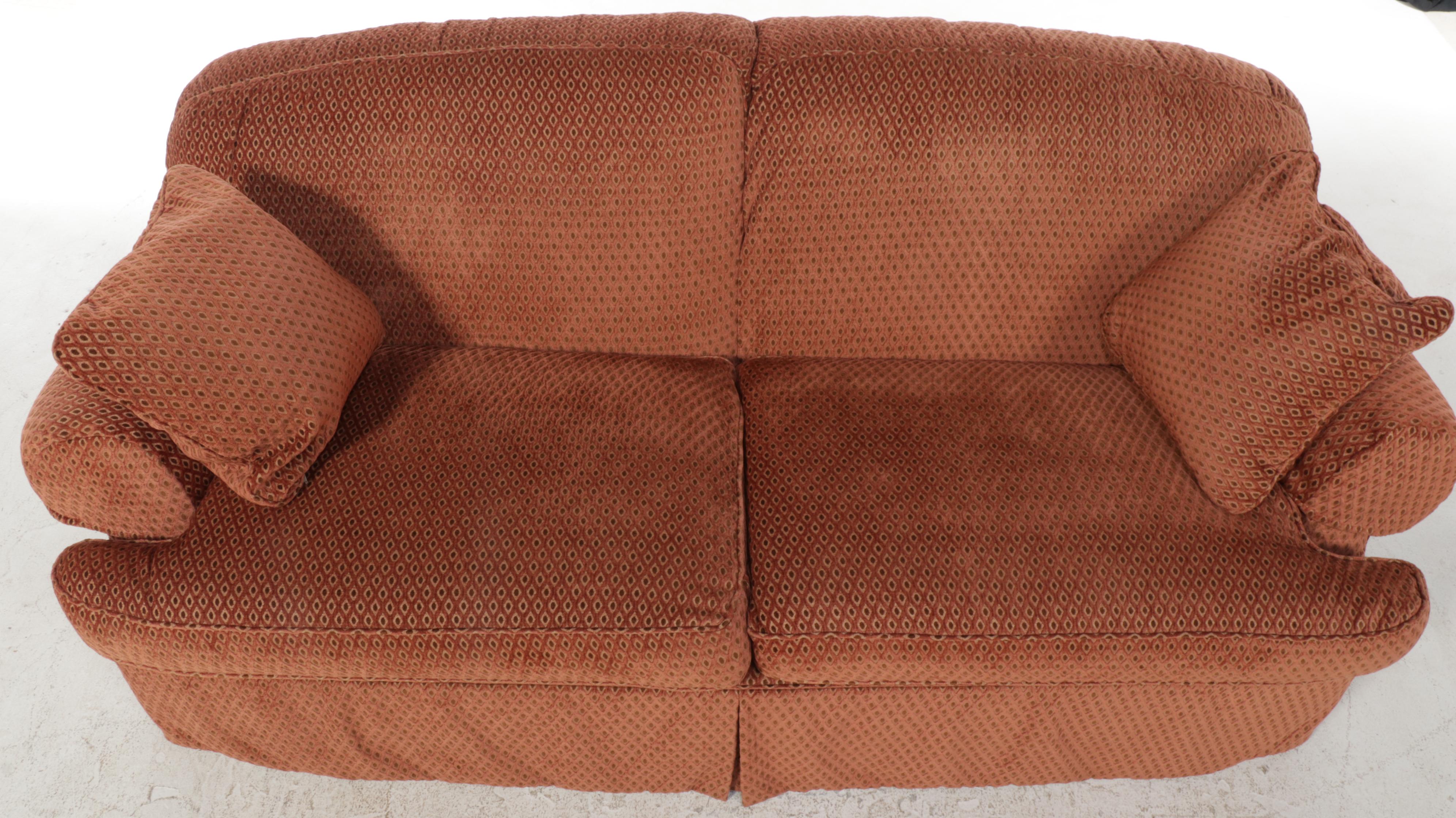 Sherrill Custom-Upholstered Roll-Arm Sofa