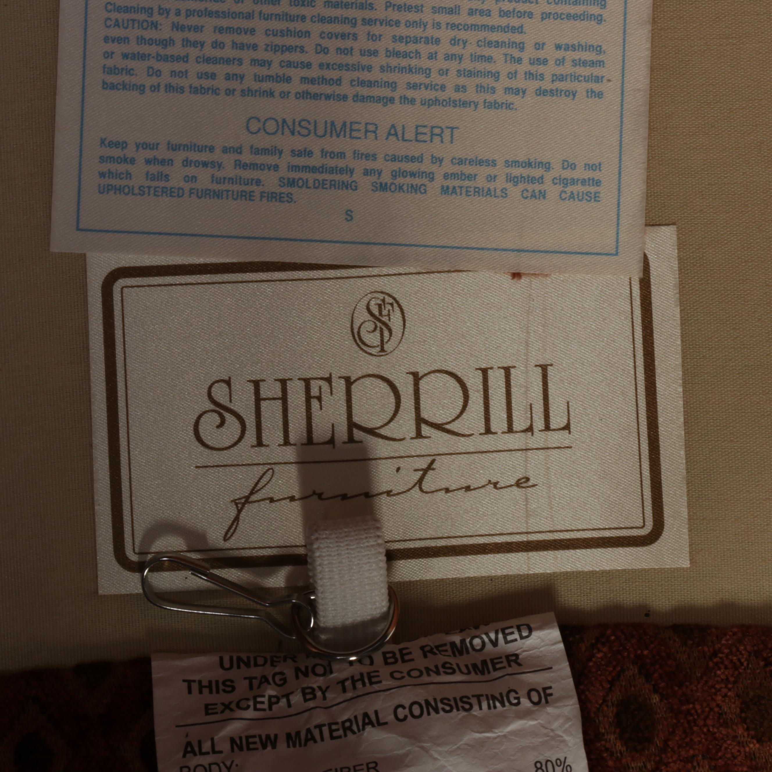 Sherrill Custom-Upholstered Roll-Arm Sofa