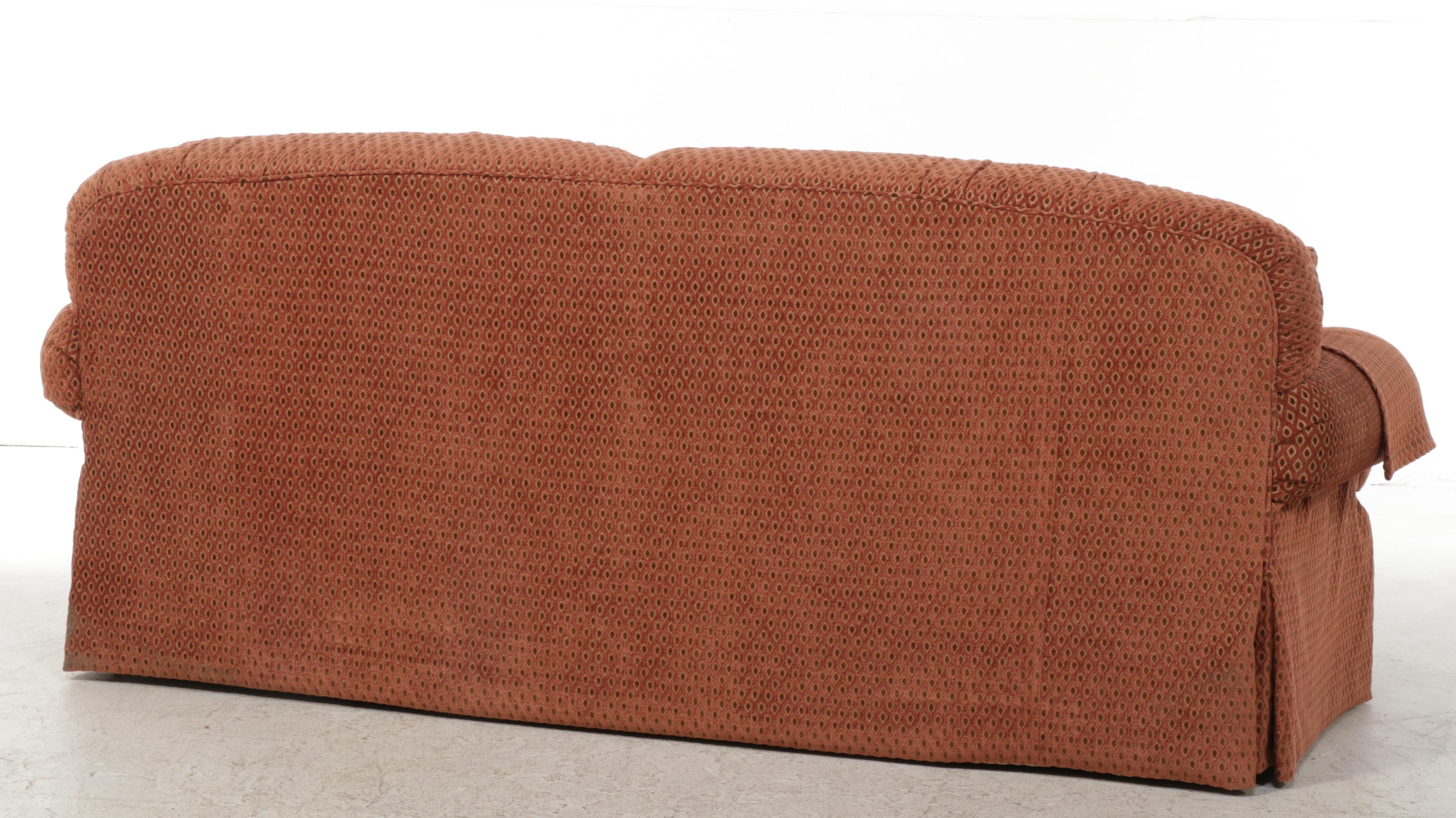 Sherrill Custom-Upholstered Roll-Arm Sofa