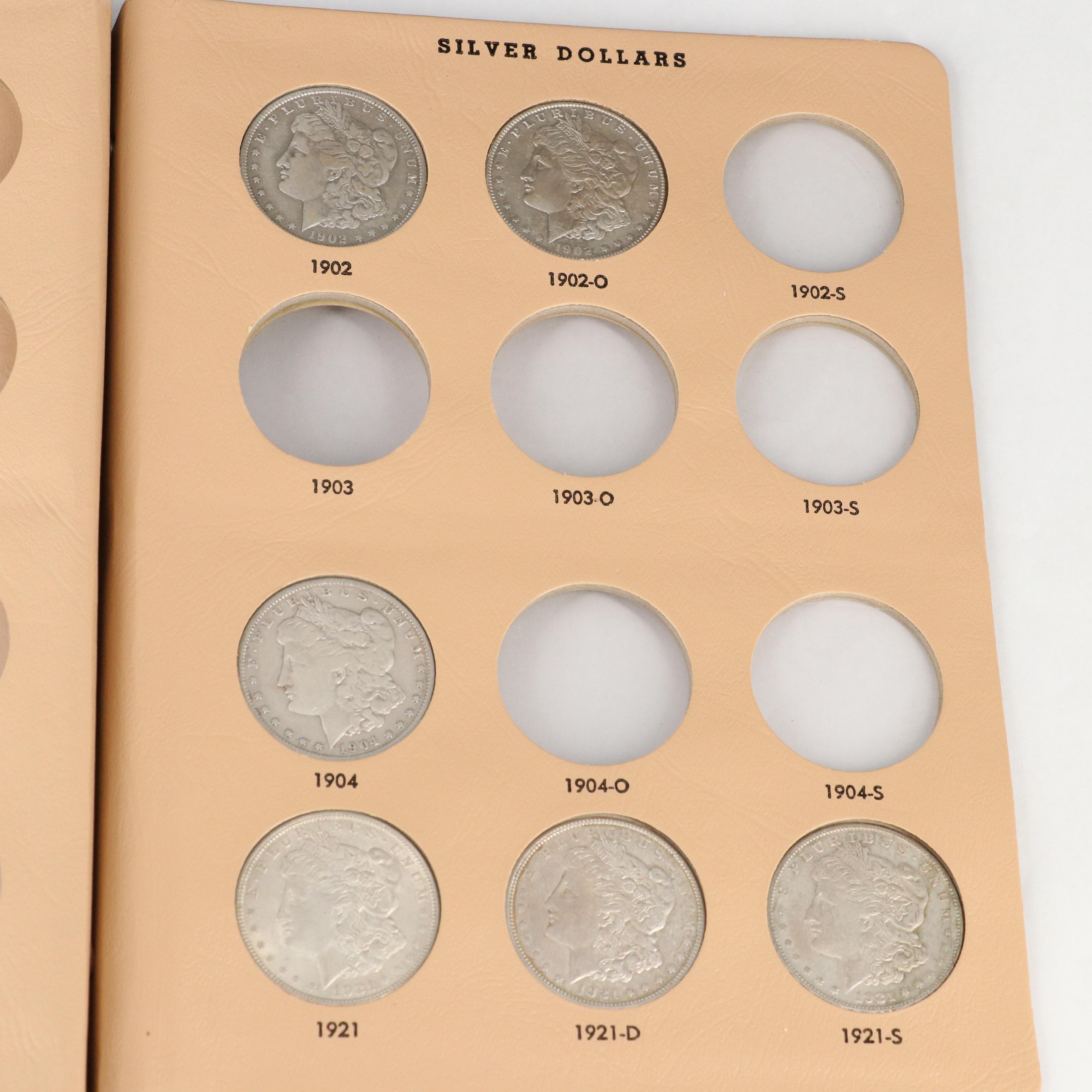 Dansco Binder of Morgan Silver Dollars, 1891 to 1921