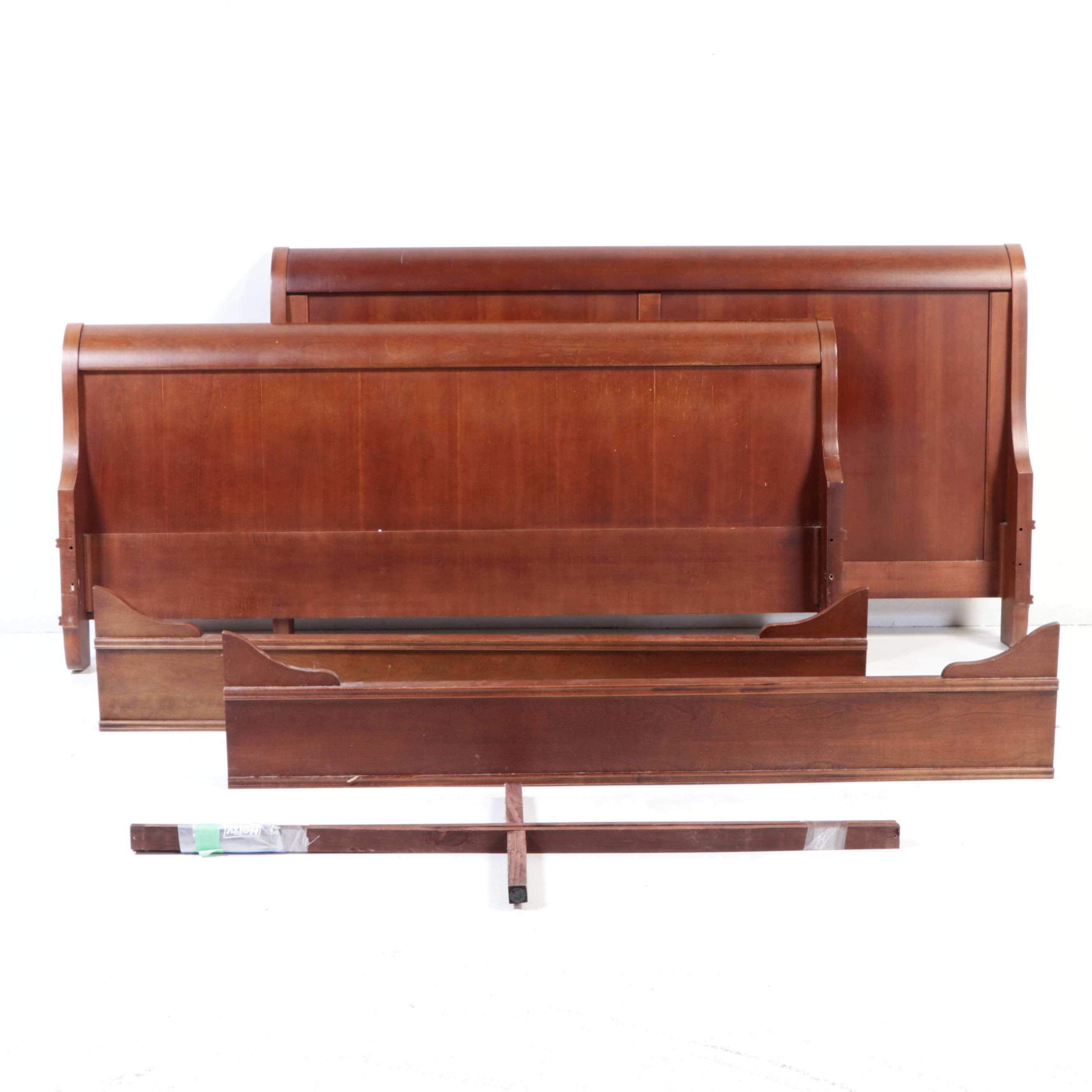 King Size Mahogany Sleigh Bed Frame