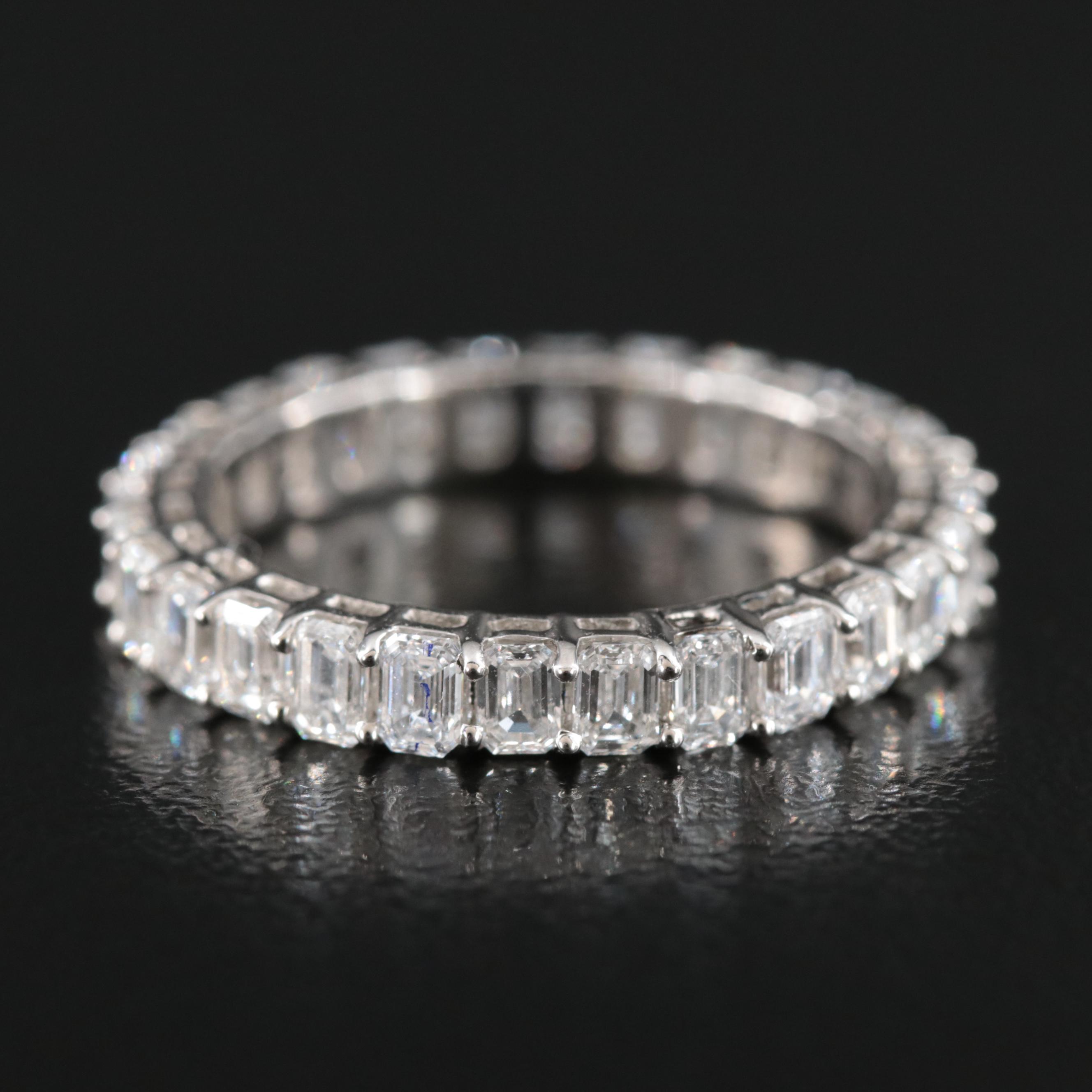 Platinum 2.44 CTW Diamond Eternity Band