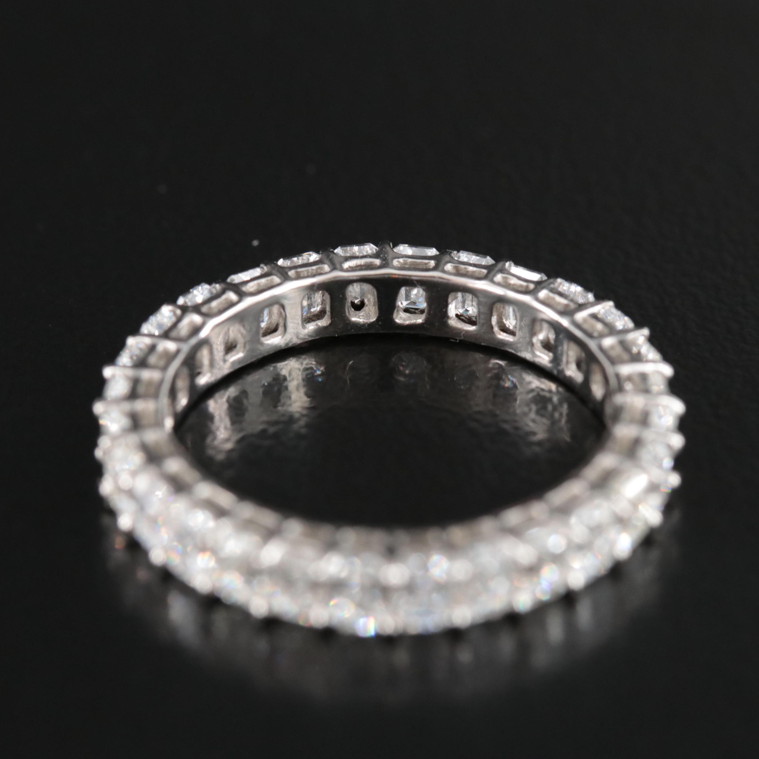 Platinum 2.44 CTW Diamond Eternity Band