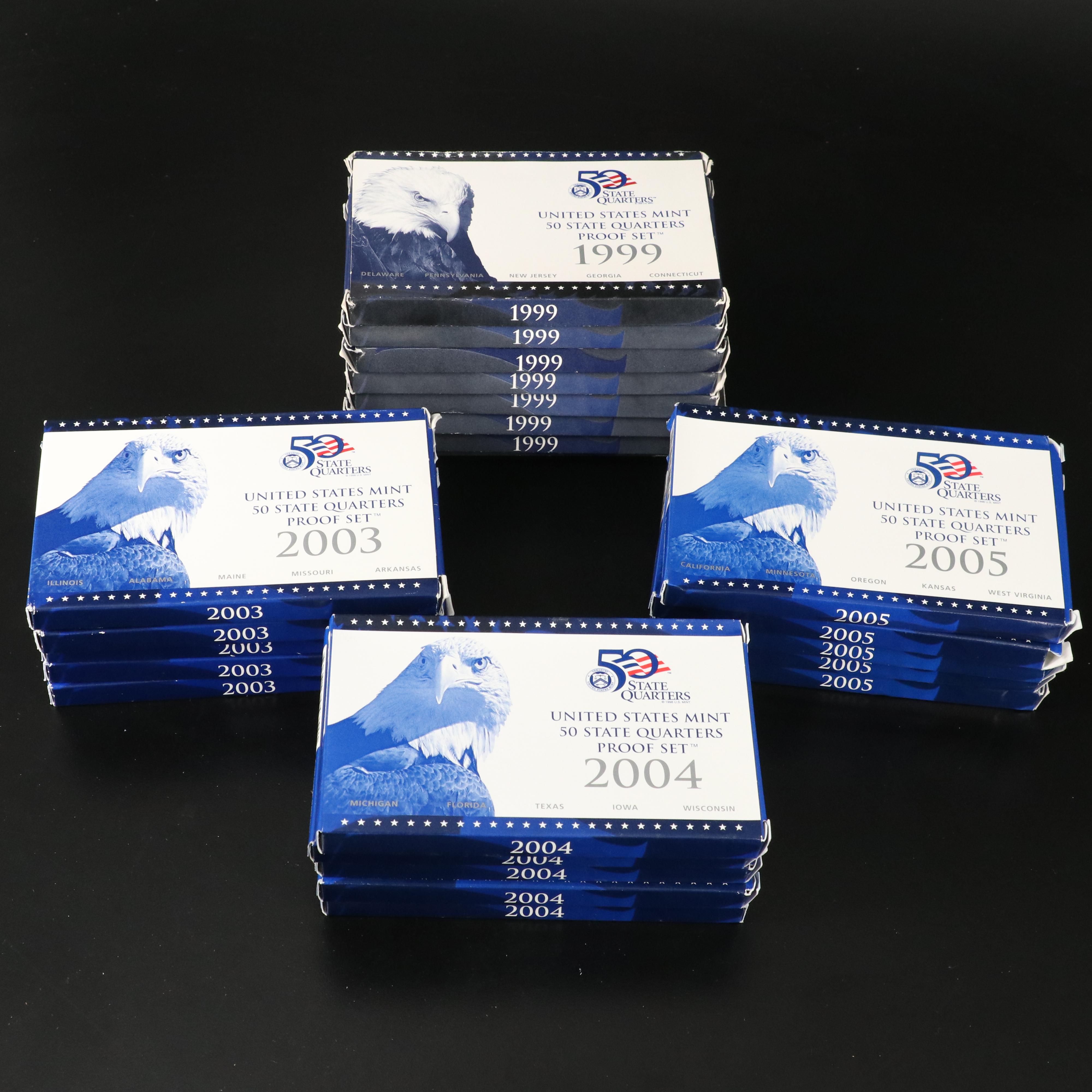 Collection of Twenty-Three State Quarter Proof Sets