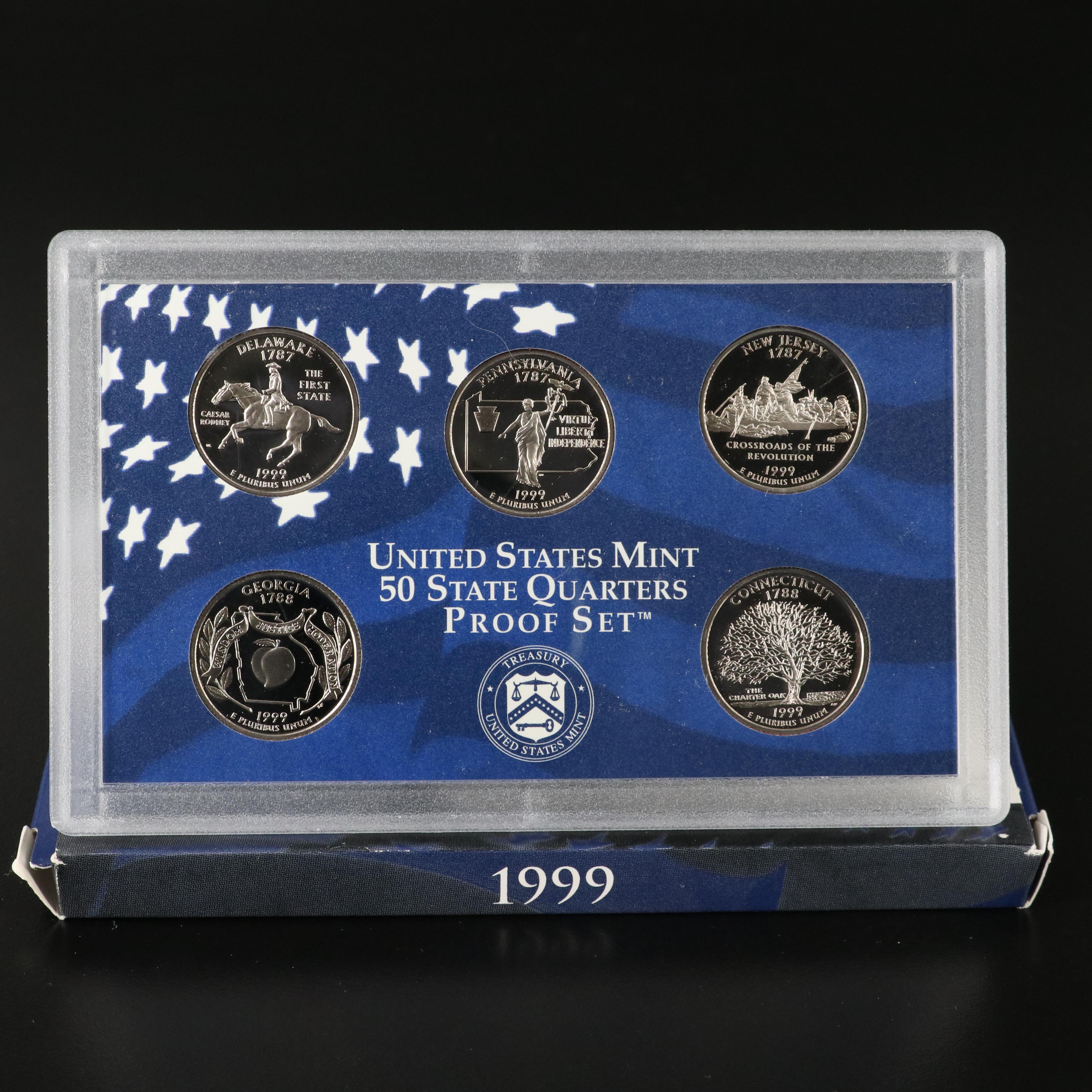 Collection of Twenty-Three State Quarter Proof Sets