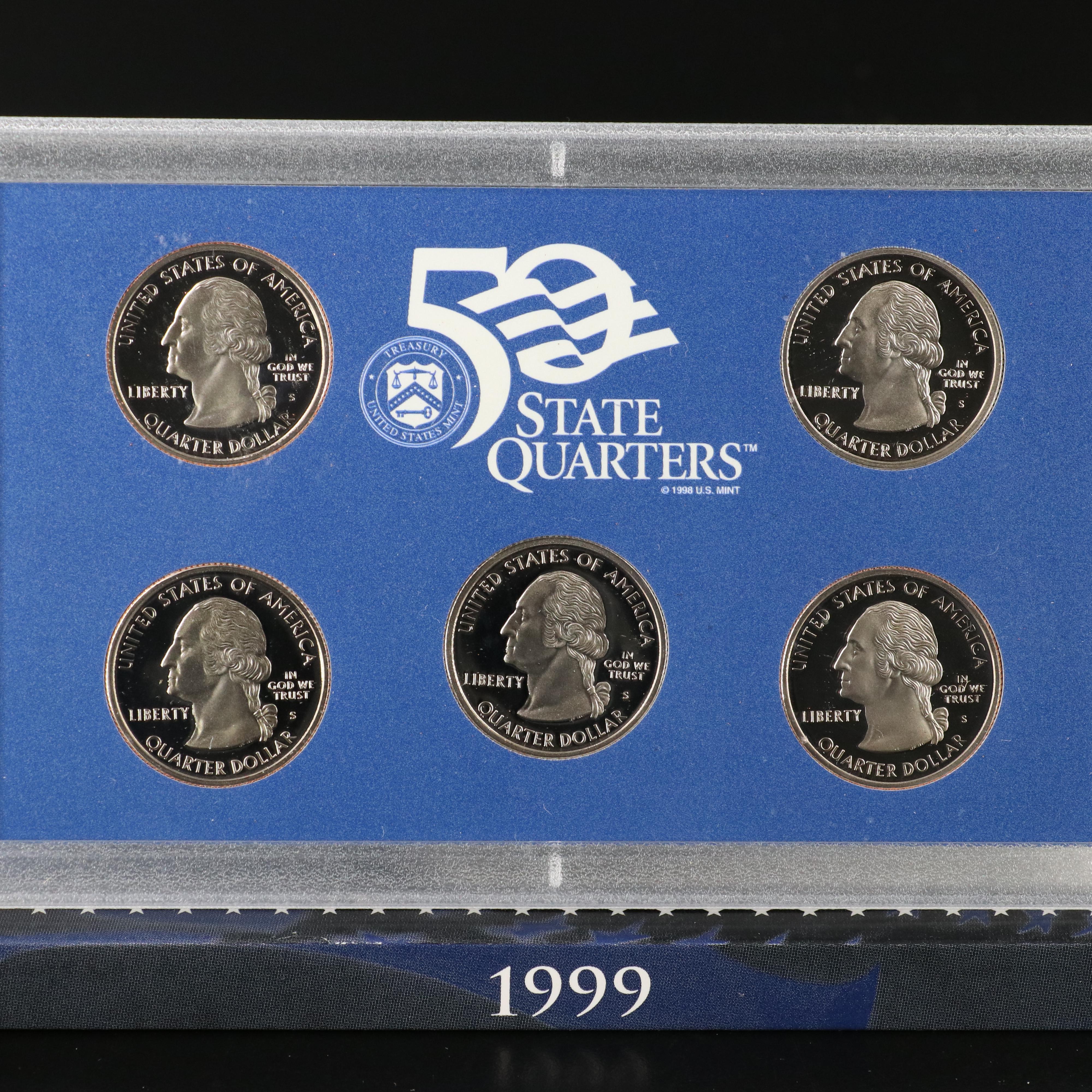 Collection of Twenty-Three State Quarter Proof Sets