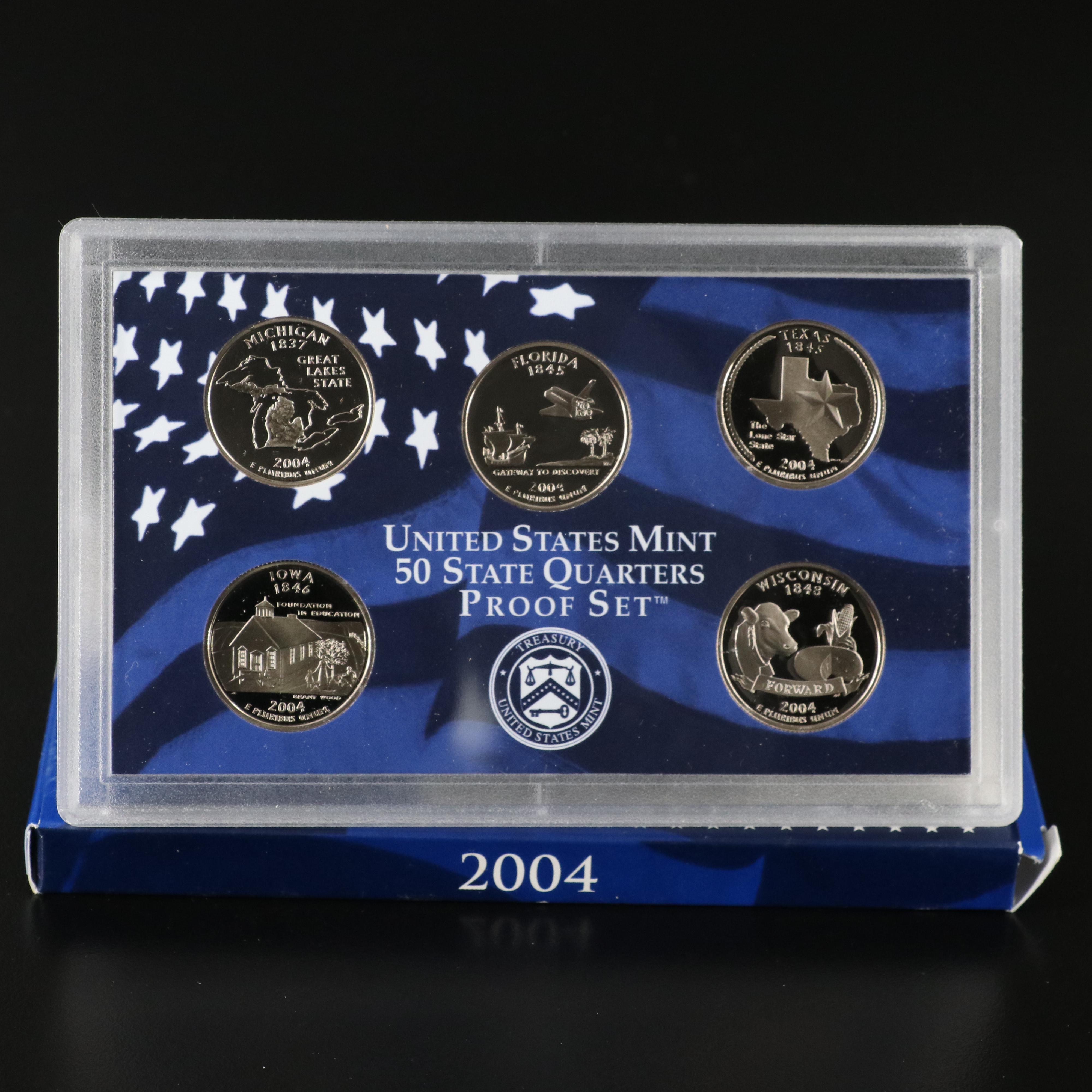 Collection of Twenty-Three State Quarter Proof Sets