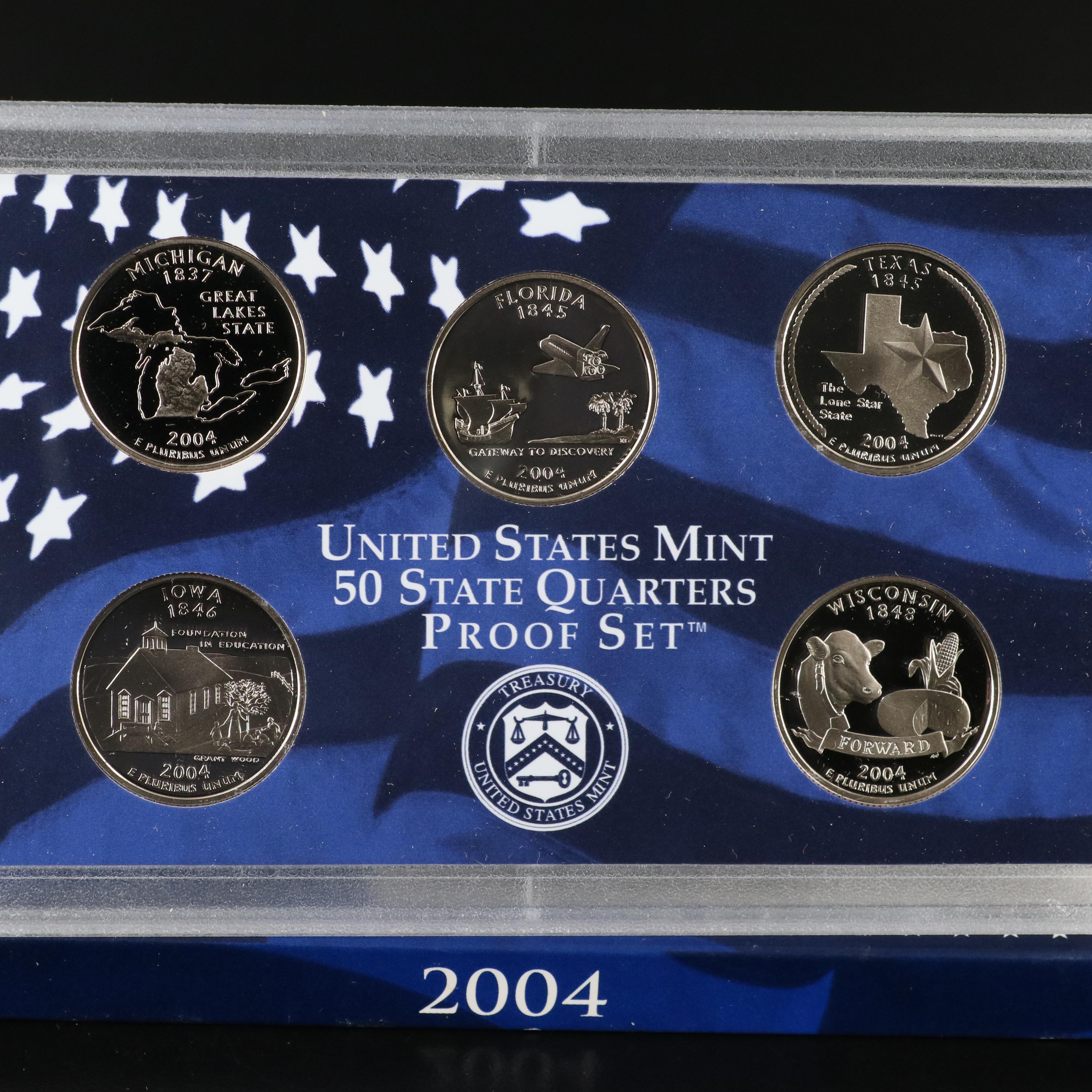 Collection of Twenty-Three State Quarter Proof Sets