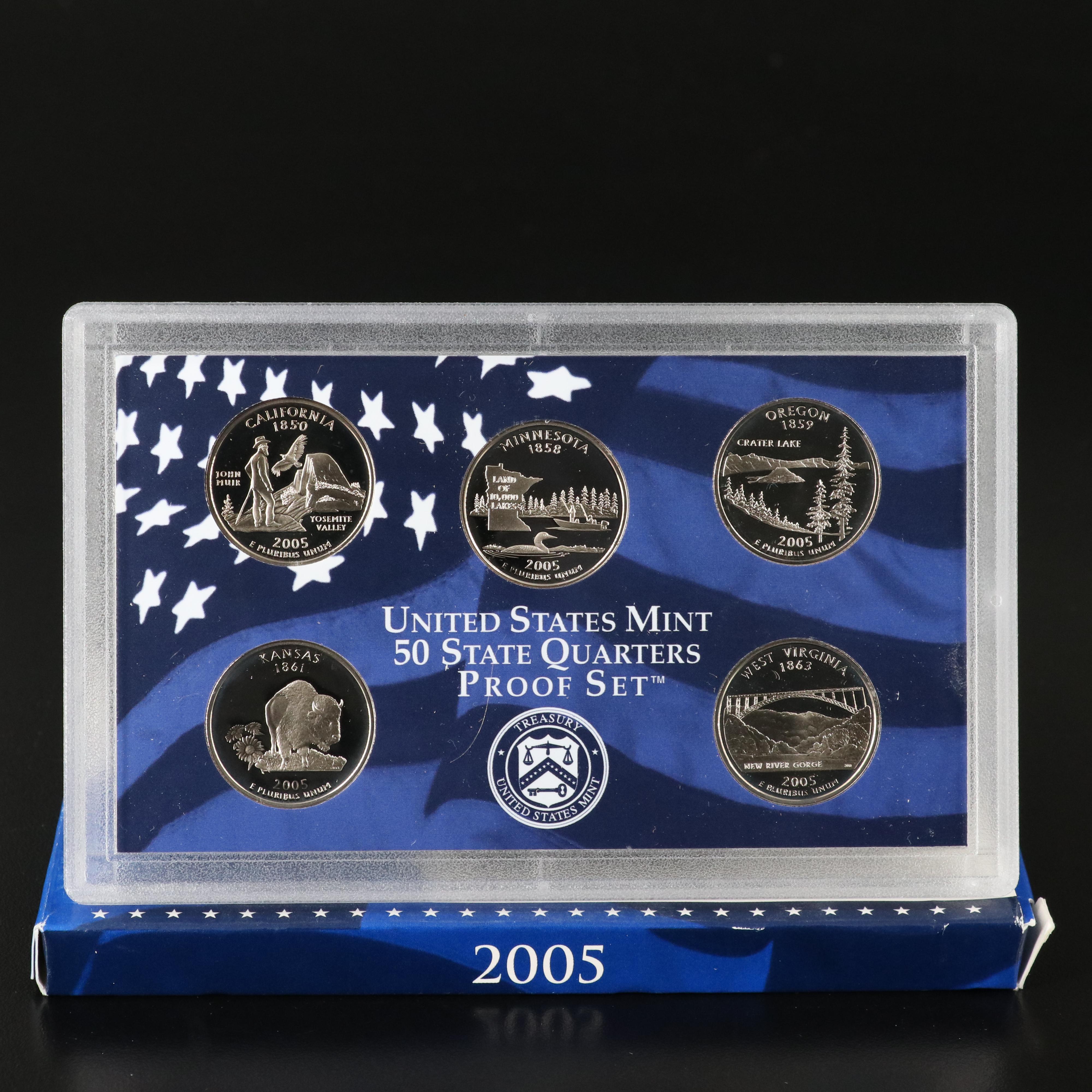 Collection of Twenty-Three State Quarter Proof Sets