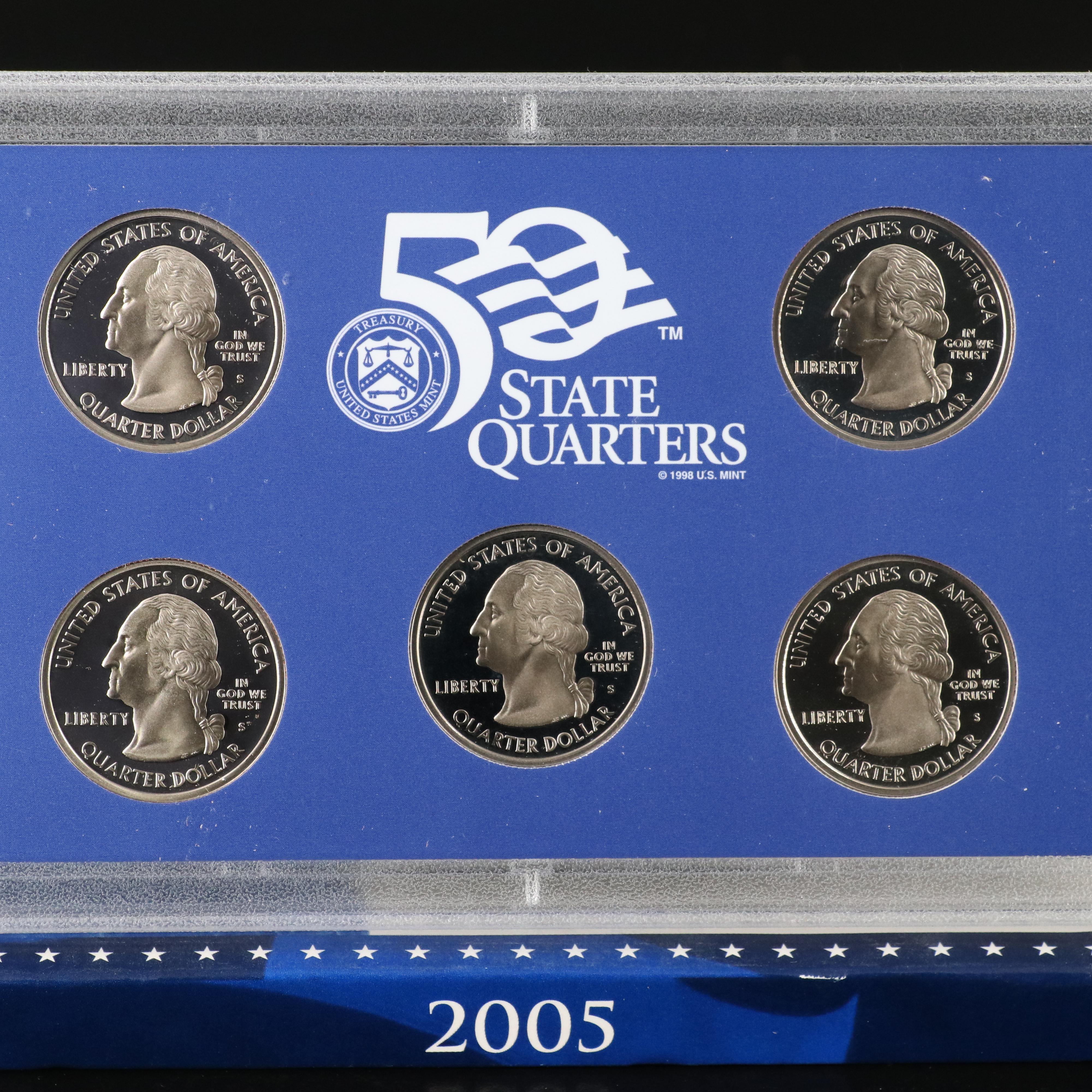 Collection of Twenty-Three State Quarter Proof Sets