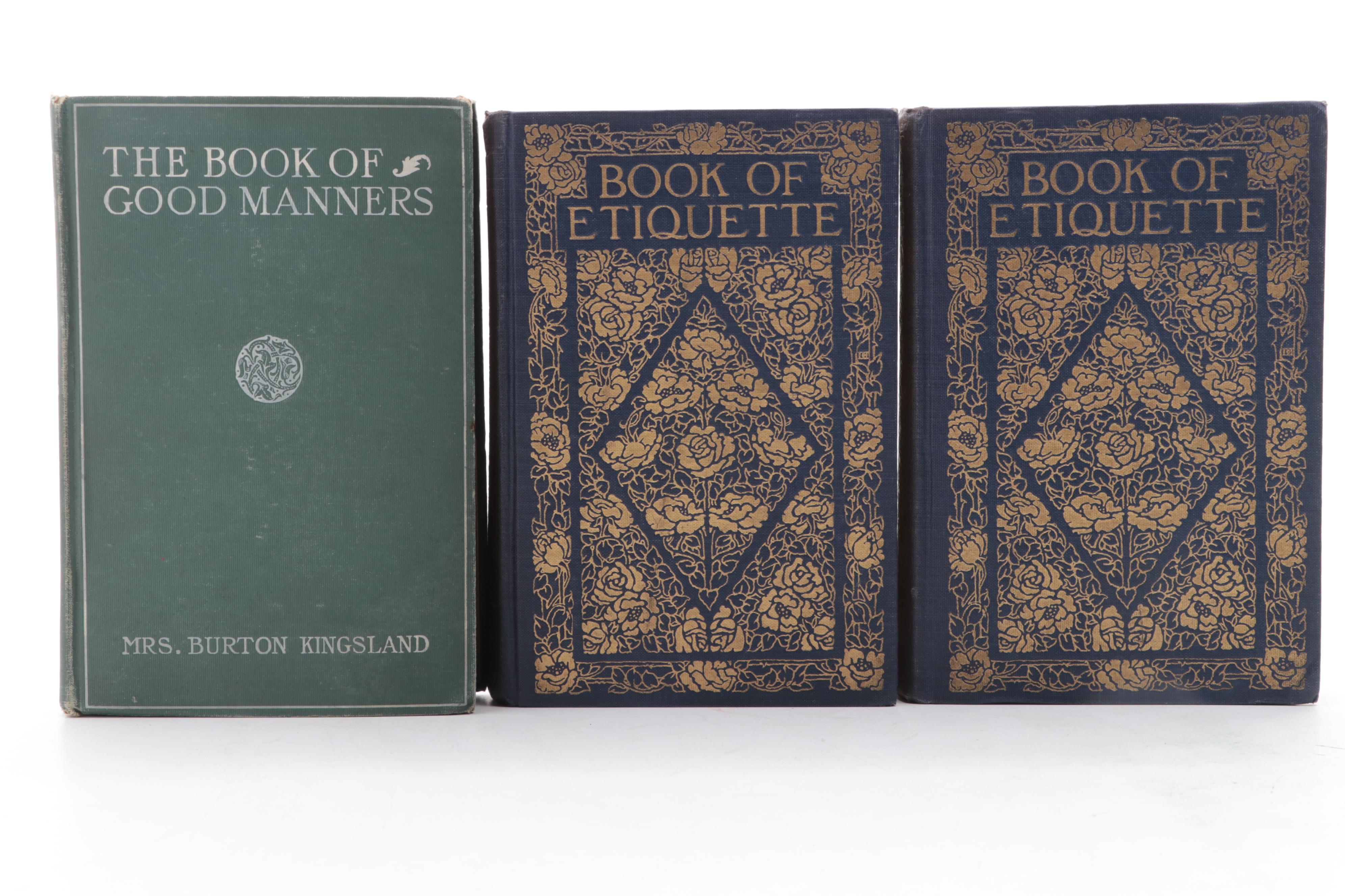 Illustrated "Book of Etiquette" Set by Lillian Eichler with Other Etiquette Book