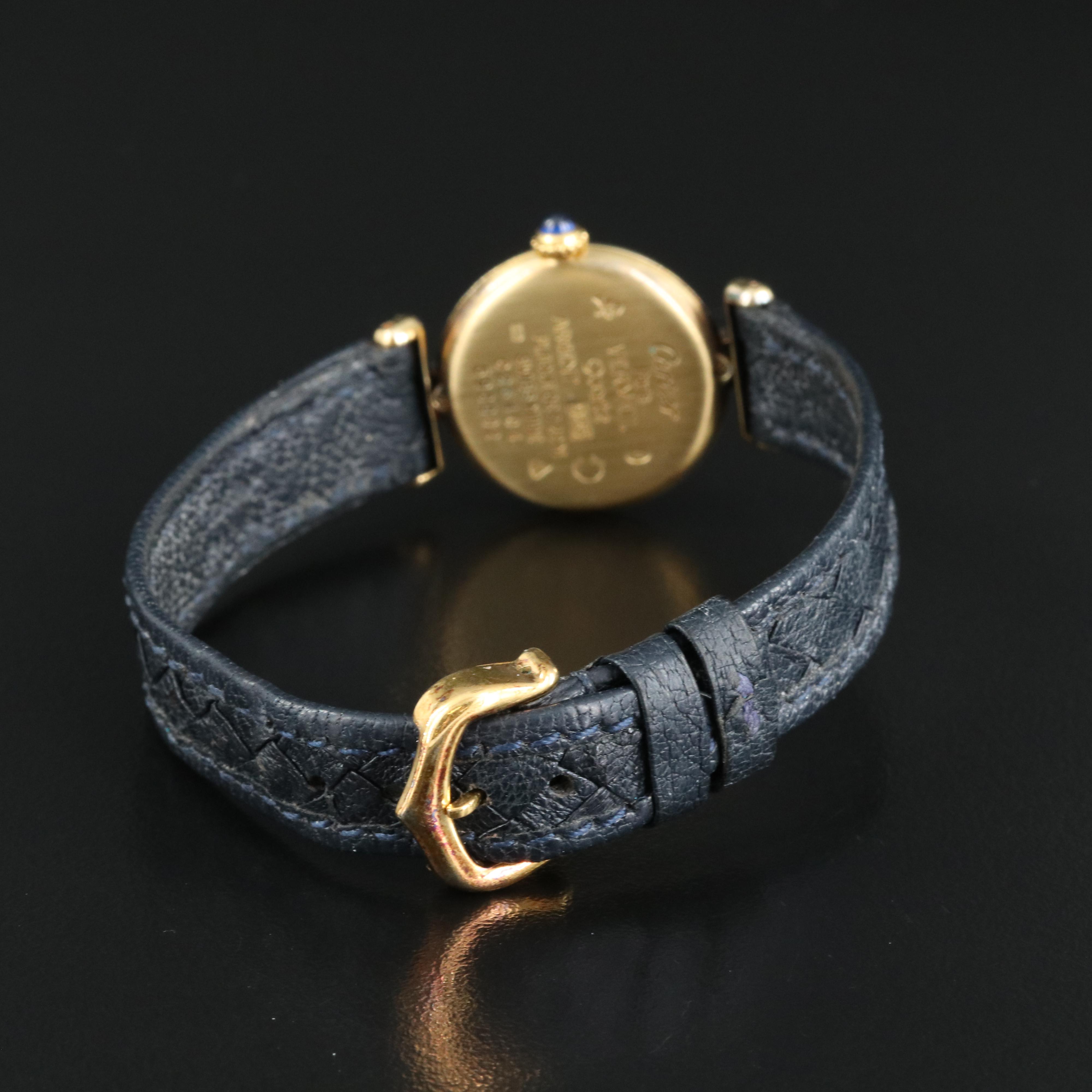 Cartier Must de Cartier Gold Plate Over Sterling Watch