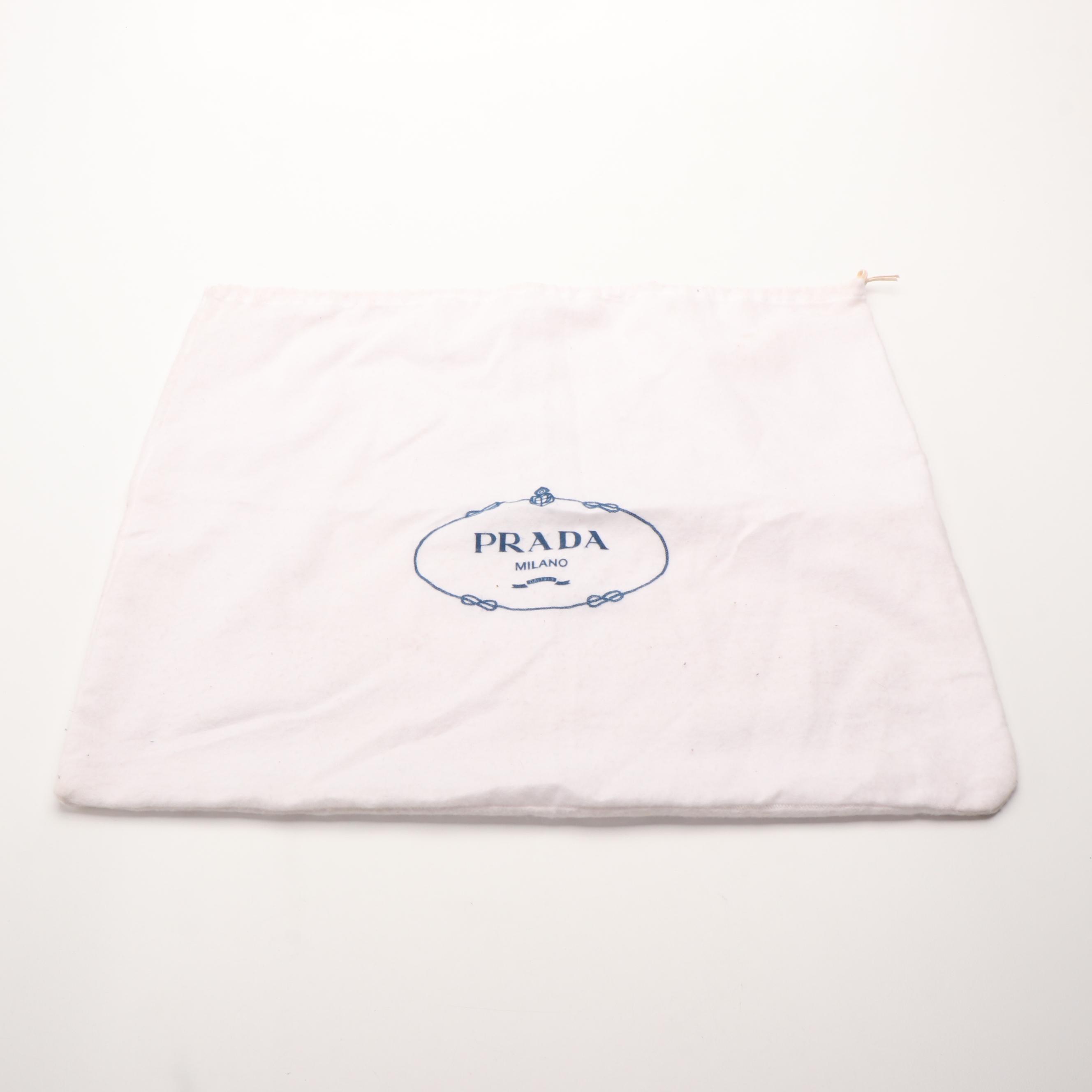 Prada Double Zip Handbag in Orange Saffiano Lux Leather