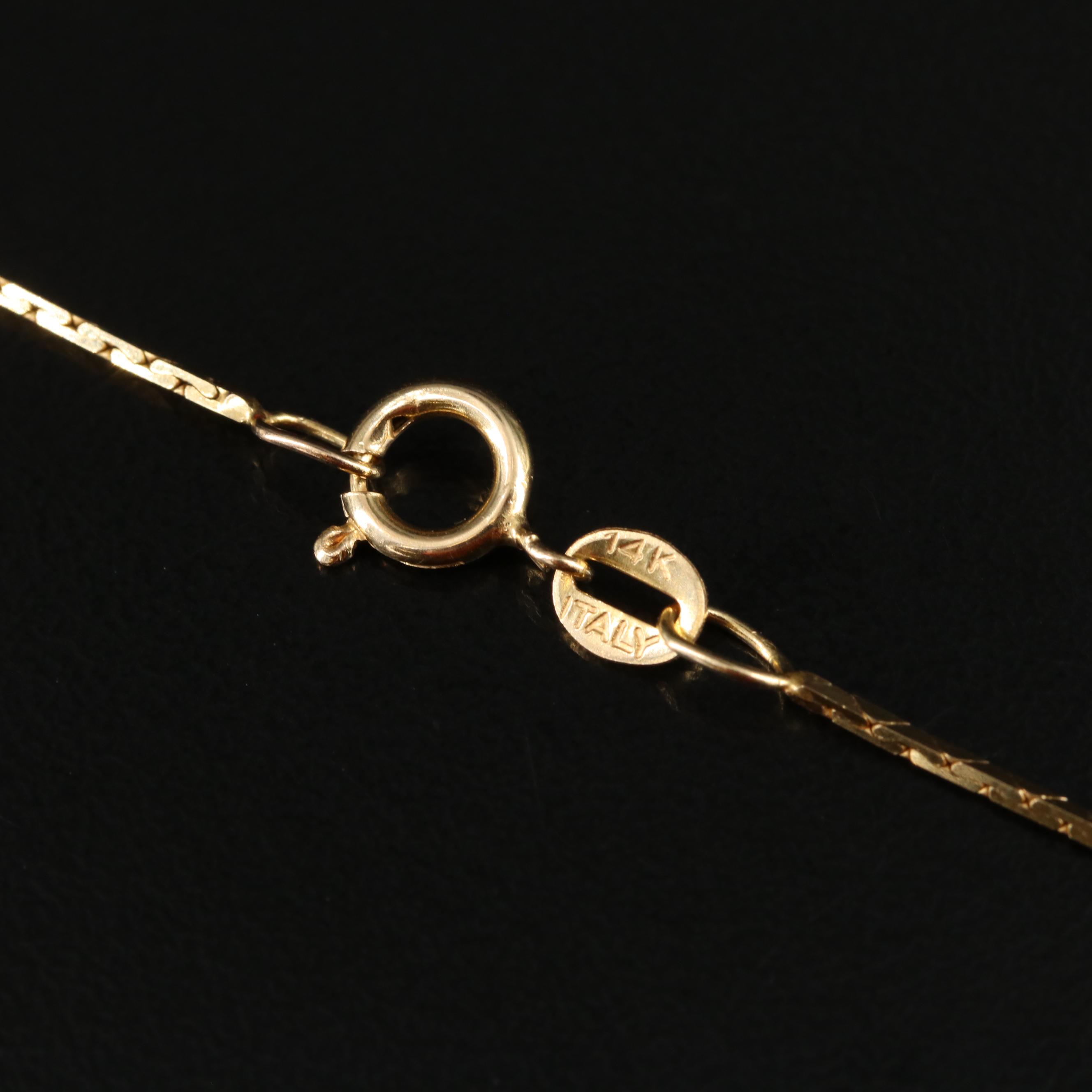 14K Cobra Chain Necklace