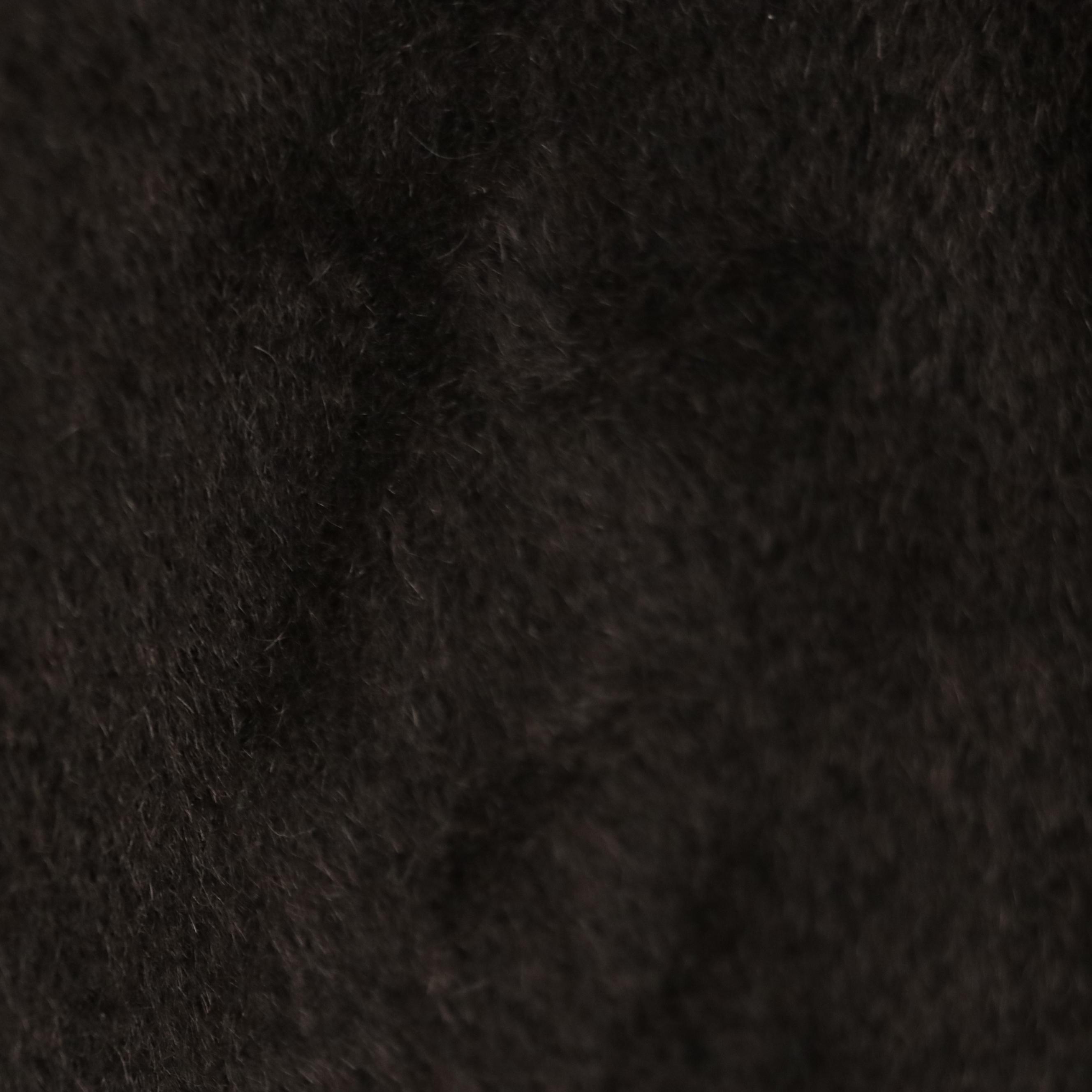 Ellen Tracy Button Front Coat in Chocolate Brown Alpaca and Wool