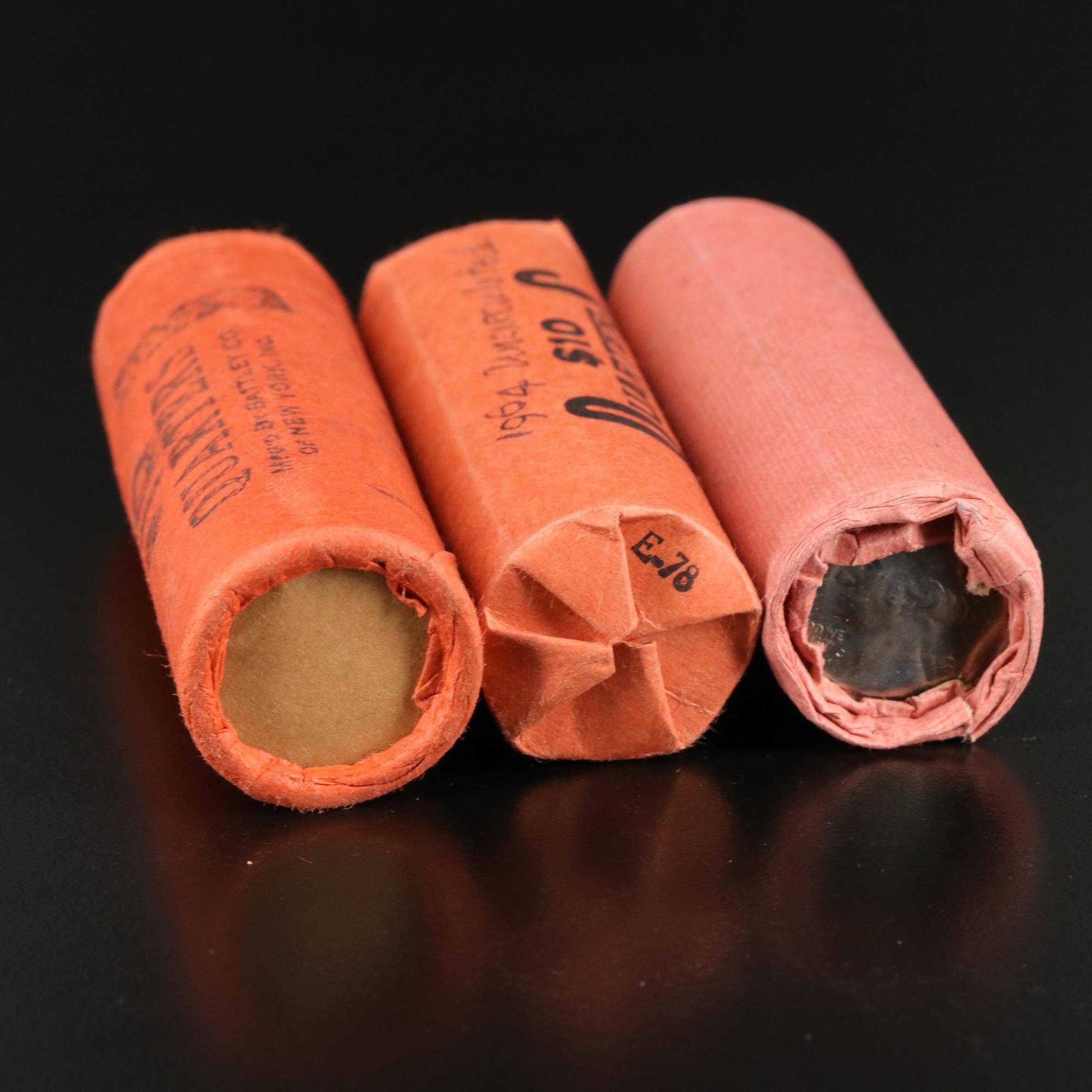 Two Rolls of George Washington Silver Quarters