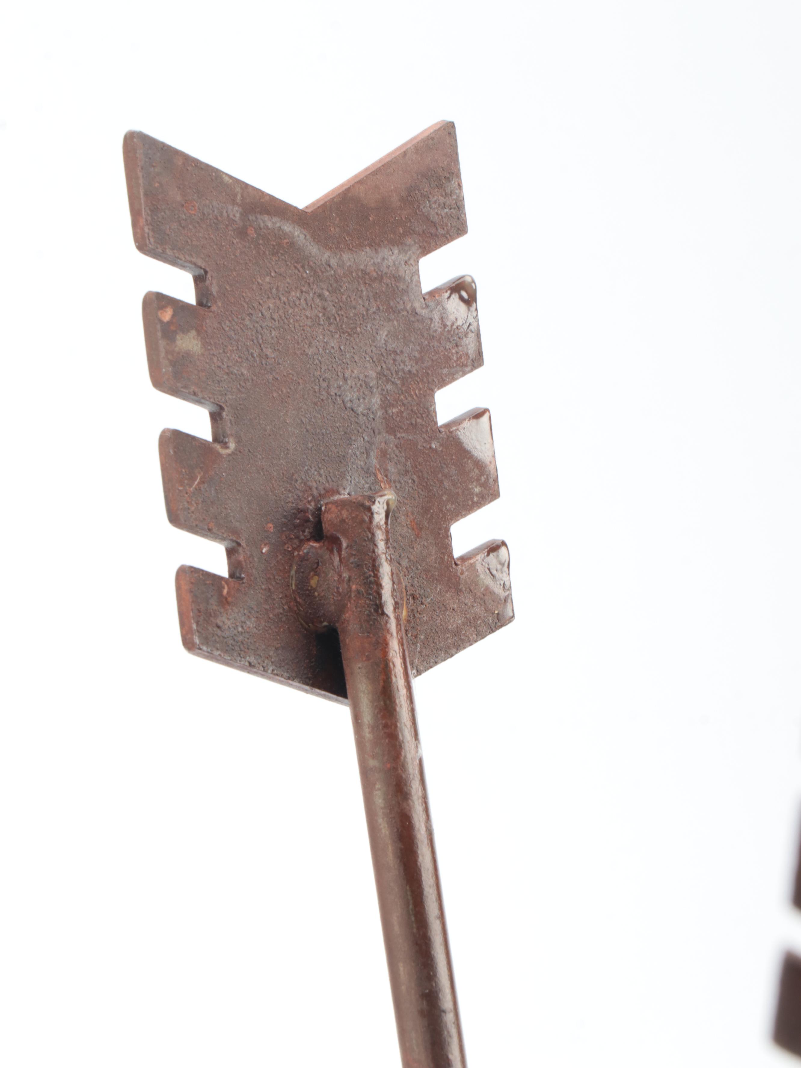 Red Envelope, Chambers Ceramic Square Planters With Metal Arrow Stand