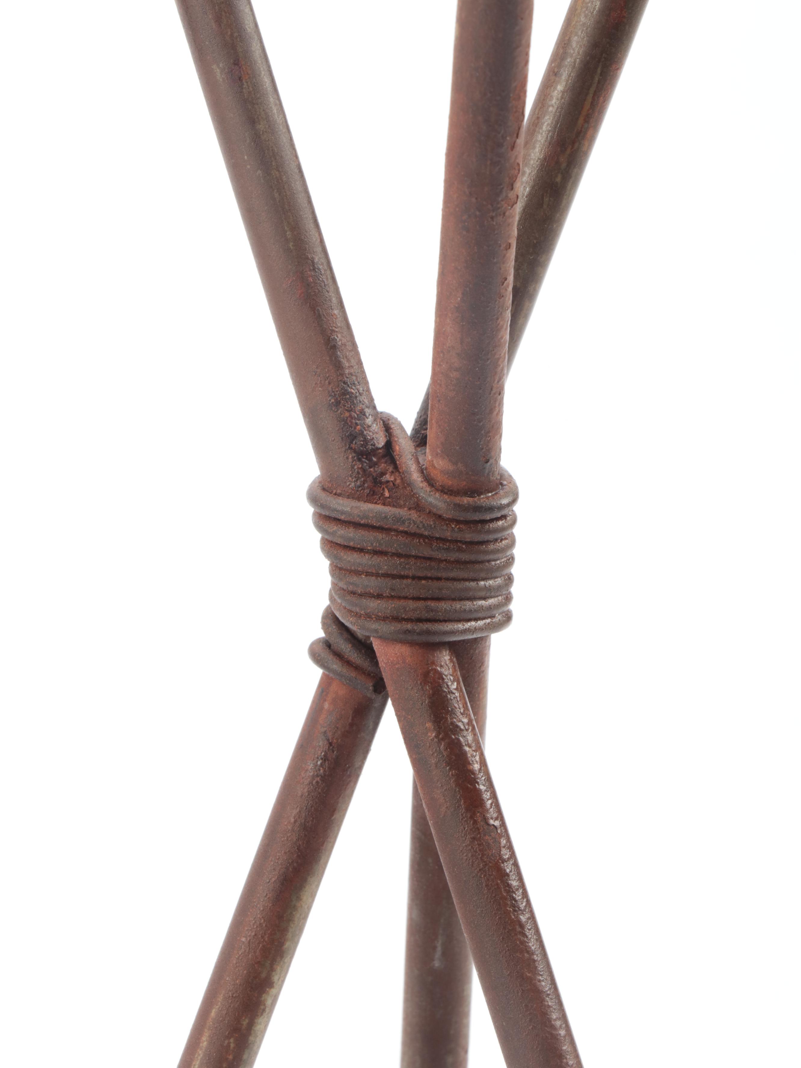 Red Envelope, Chambers Ceramic Square Planters With Metal Arrow Stand